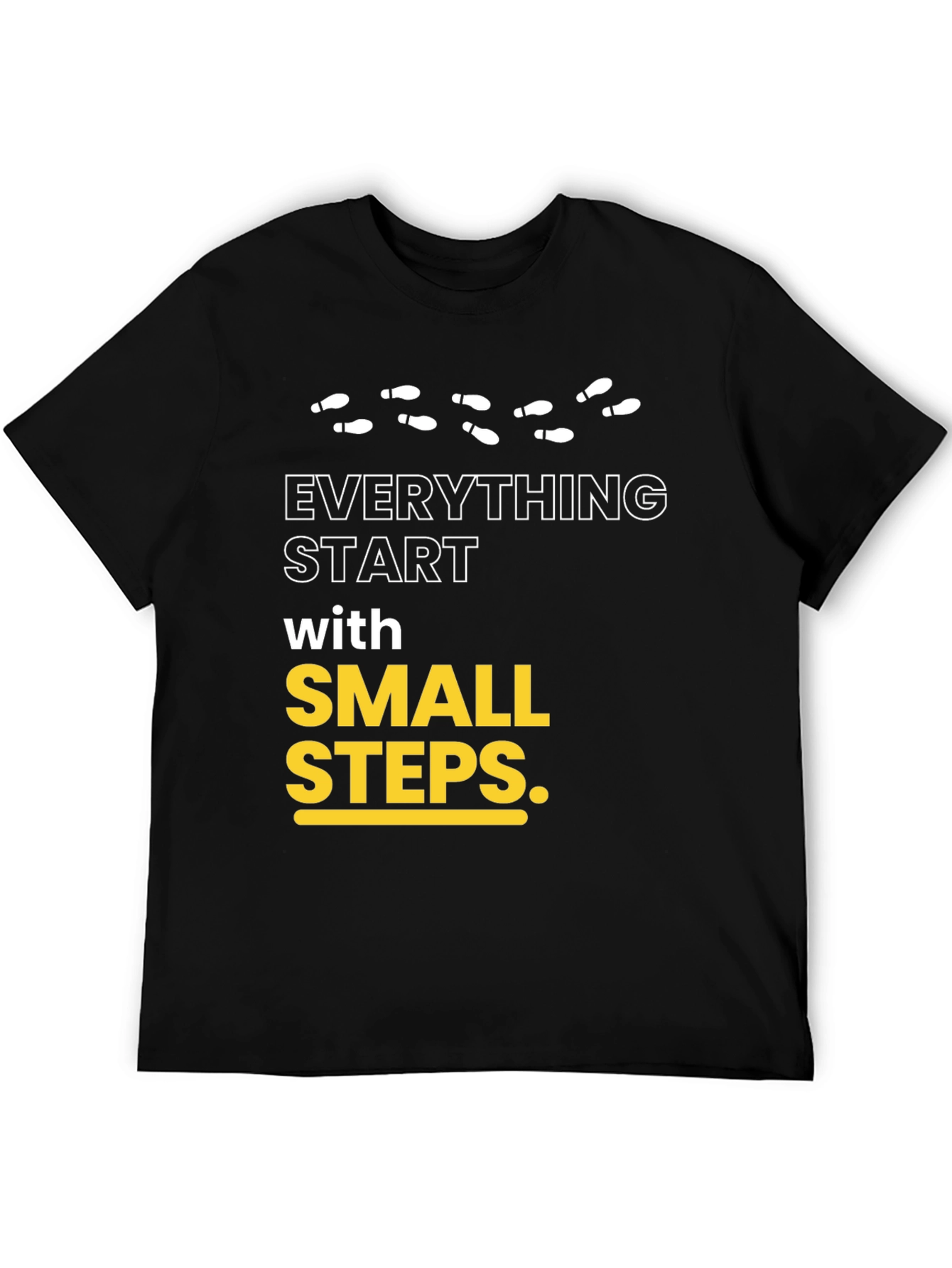 Small Steps Graphic T-Shirt - Motivational Design
