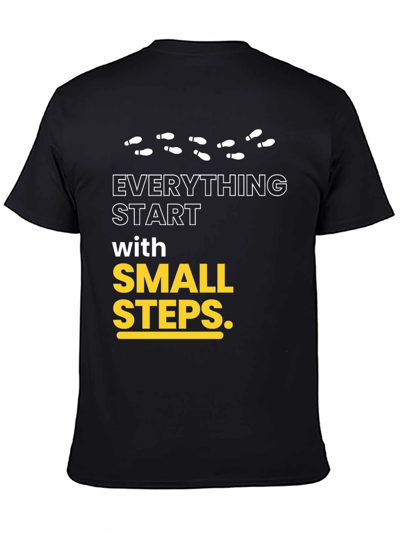 Small Steps Graphic T-Shirt - Motivational Design