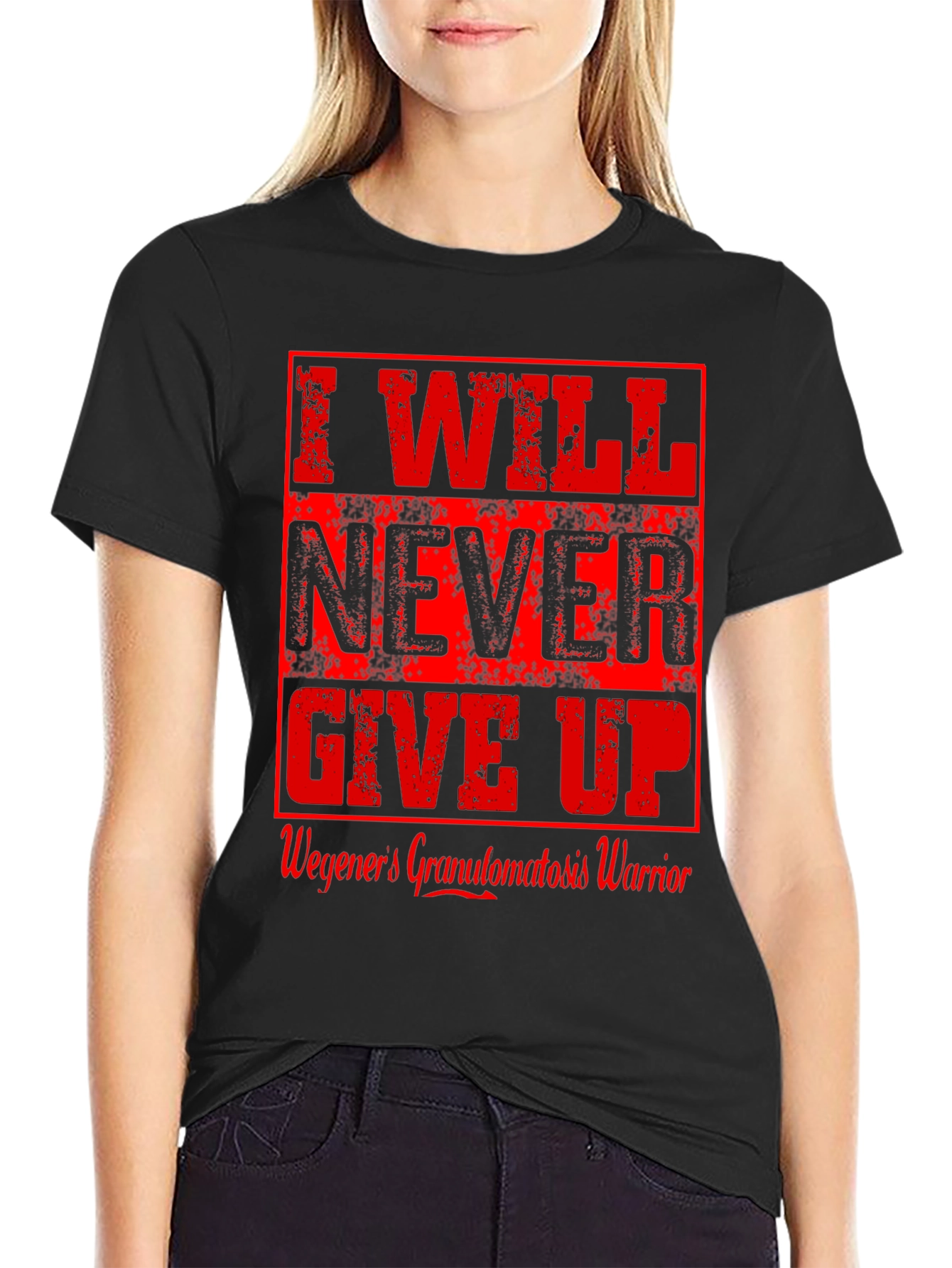 I Will Never Give Up Warrior T-Shirt
