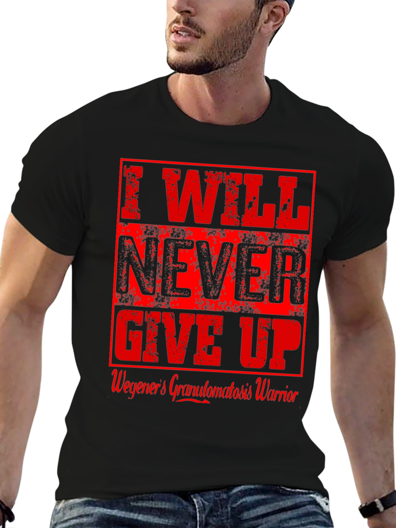 I Will Never Give Up Warrior T-Shirt