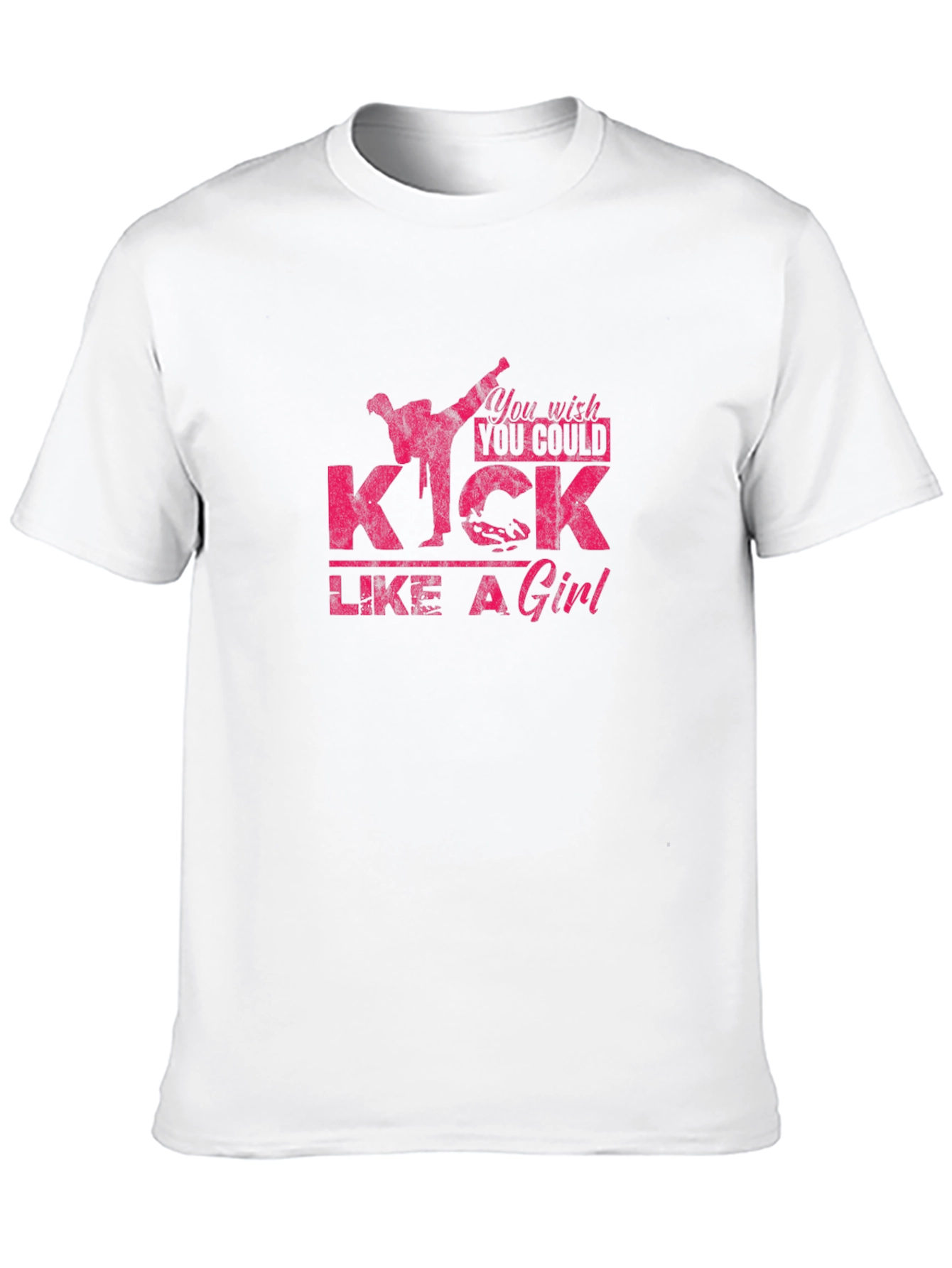 Kick Like a Girl Graphic Tee - Black