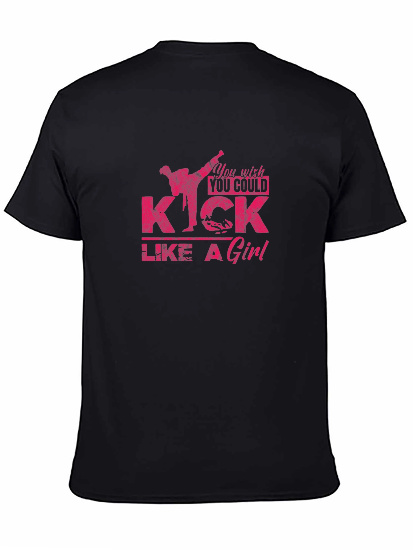 Kick Like a Girl Graphic Tee - Black