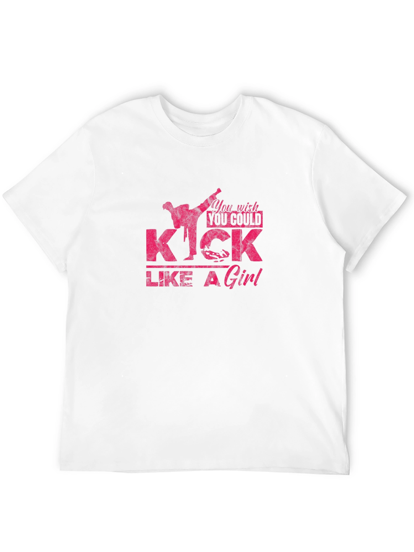 Kick Like a Girl Graphic Tee - Black