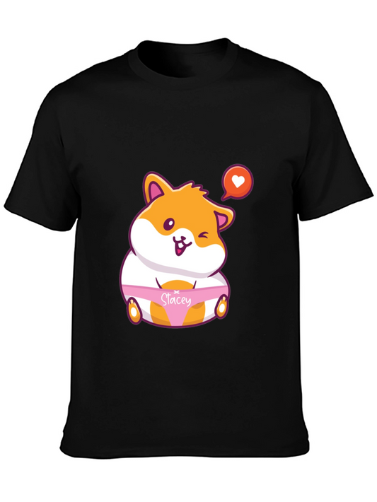 Cute Hamster Stacey Graphic T-Shirt