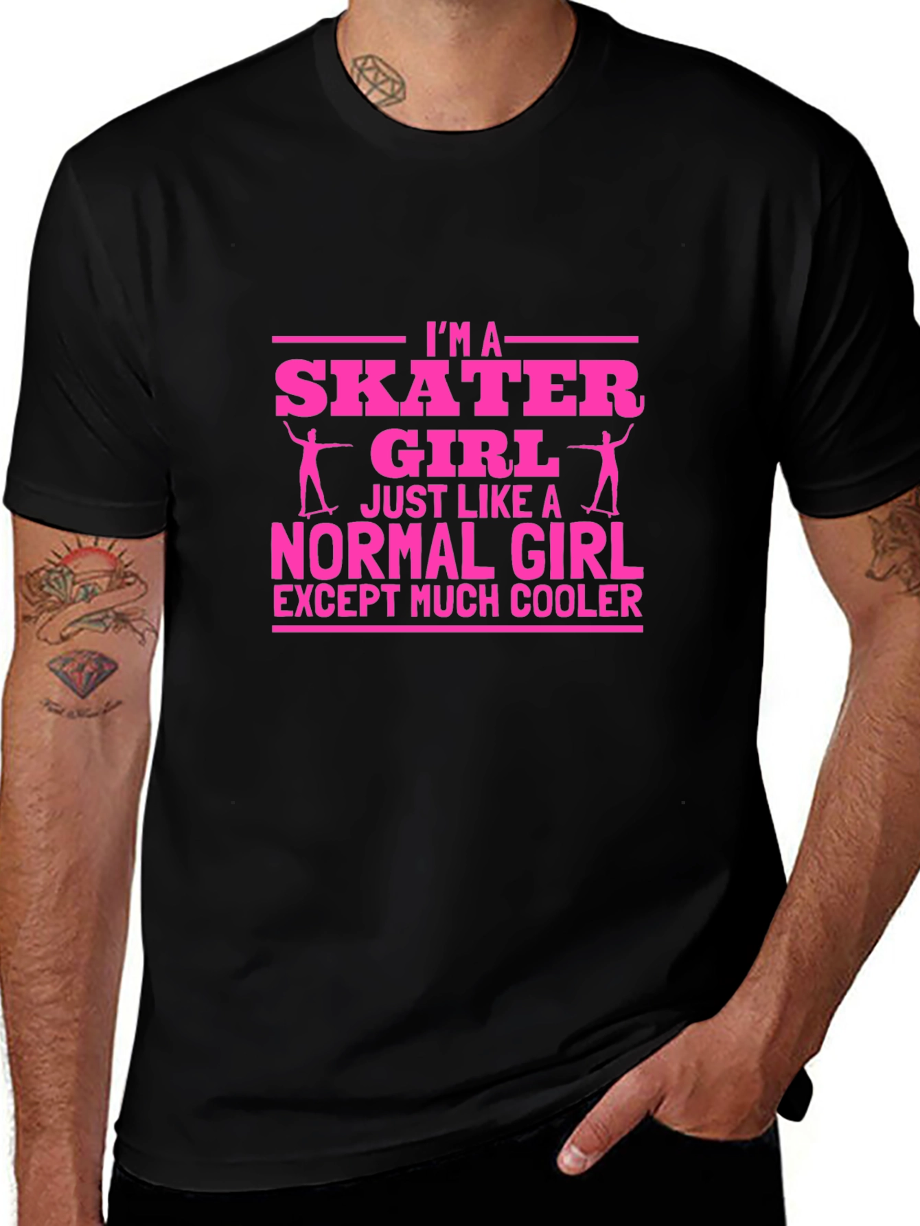 Im A Skater Girl T-Shirt - Cool Graphic Tee