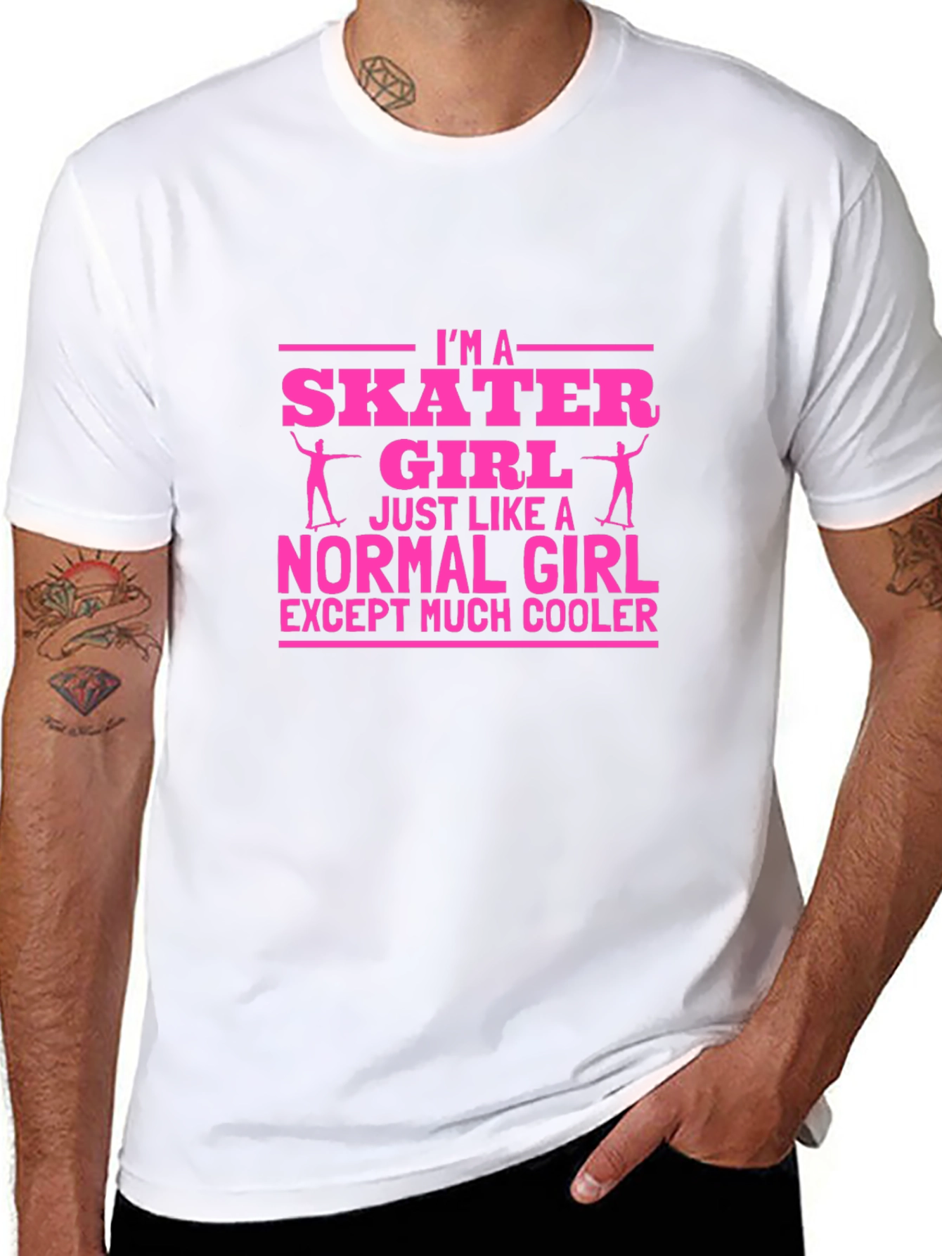 Im A Skater Girl T-Shirt - Cool Graphic Tee