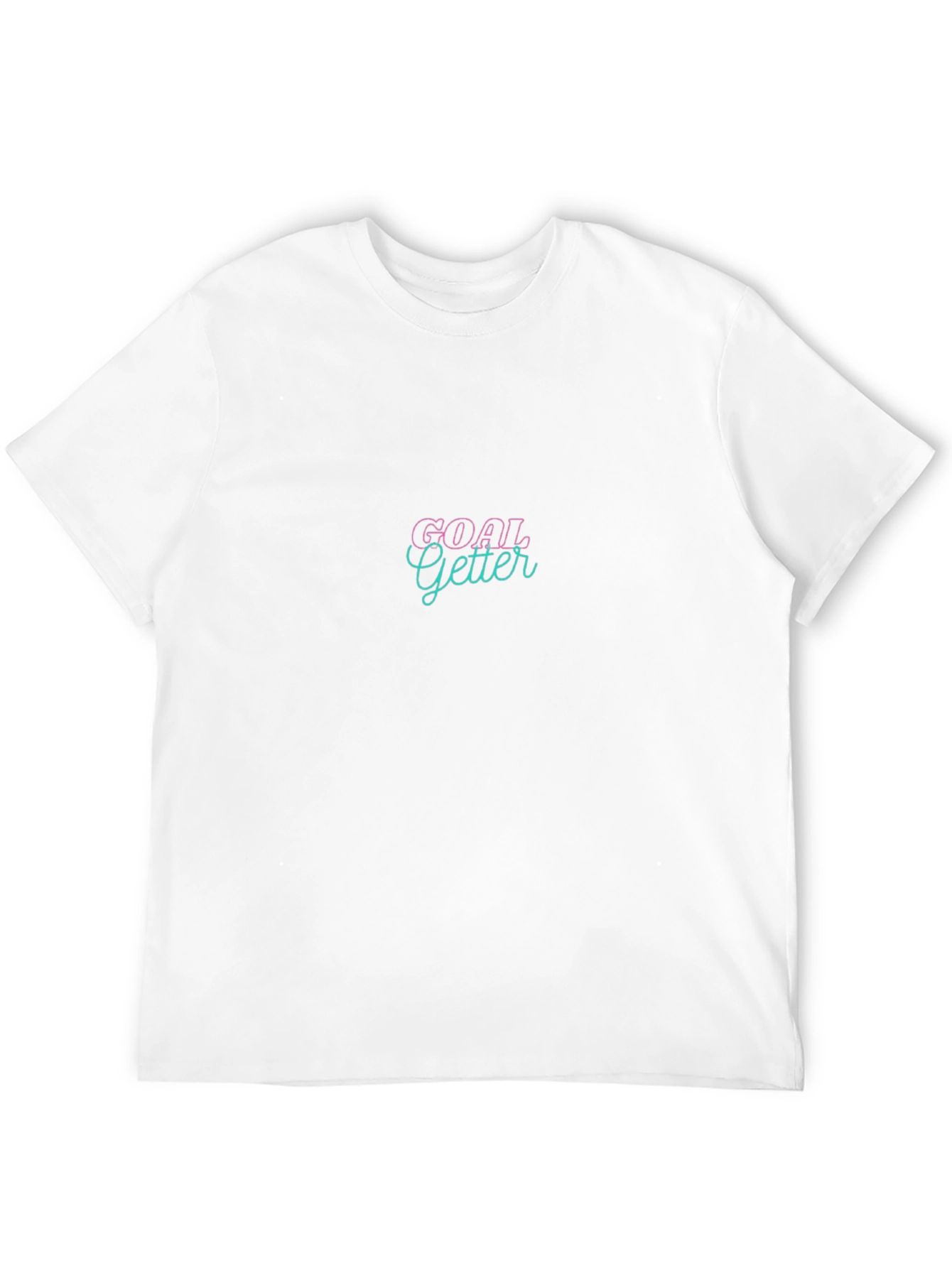 Goal Getter Graphic Tee - Black Cotton T-Shirt