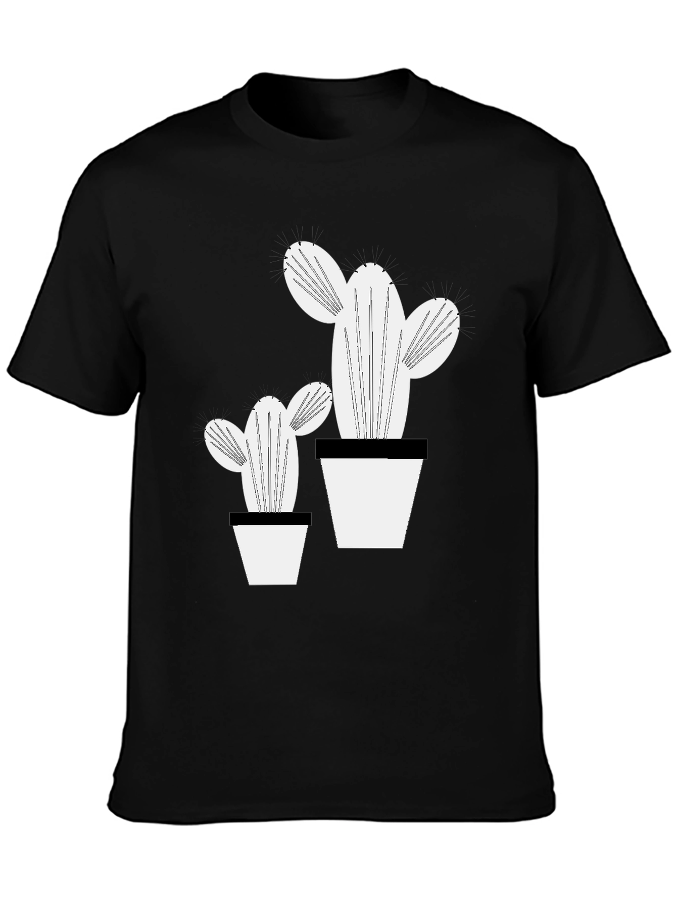 Cactus Graphic T-Shirt - Modern Plant Lover Tee