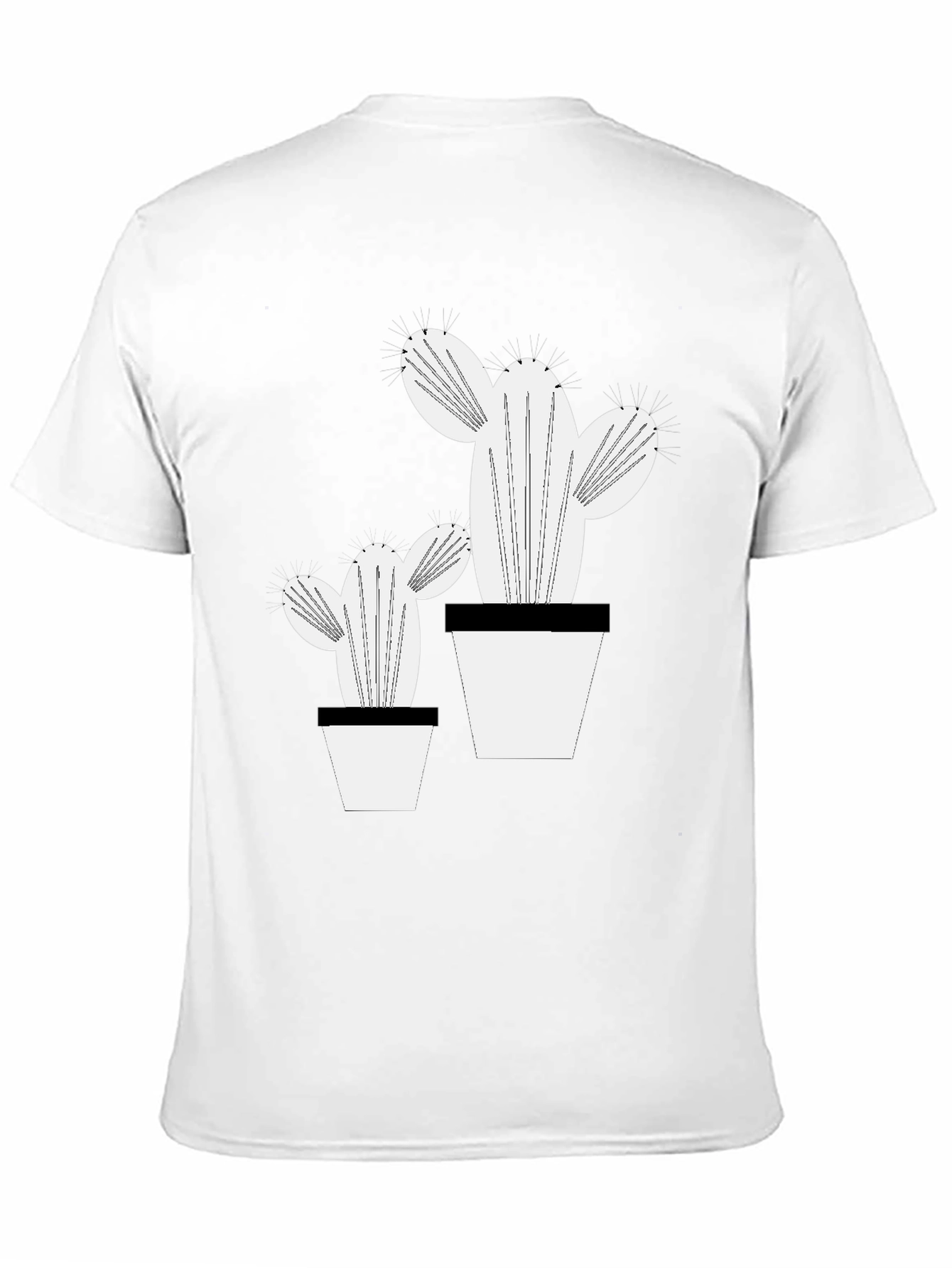 Cactus Graphic T-Shirt - Modern Plant Lover Tee