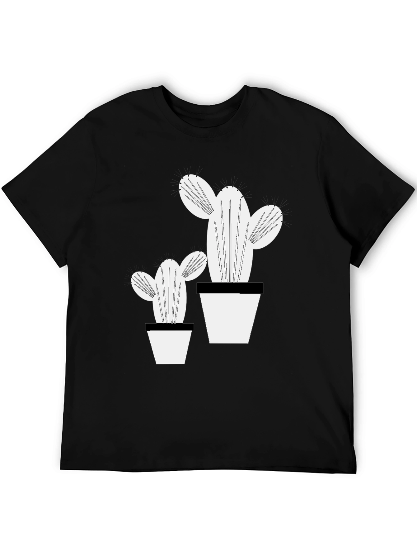 Cactus Graphic T-Shirt - Modern Plant Lover Tee