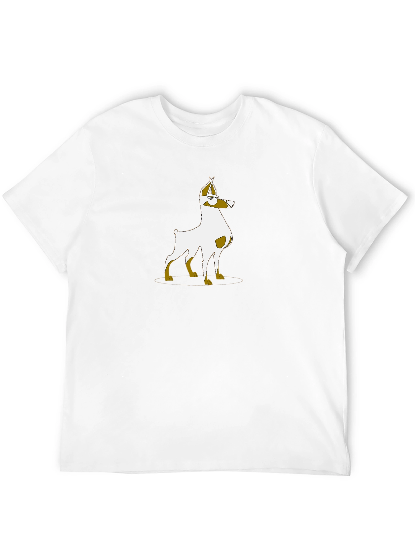 Dog Cartoon Graphic Print T-Shirt