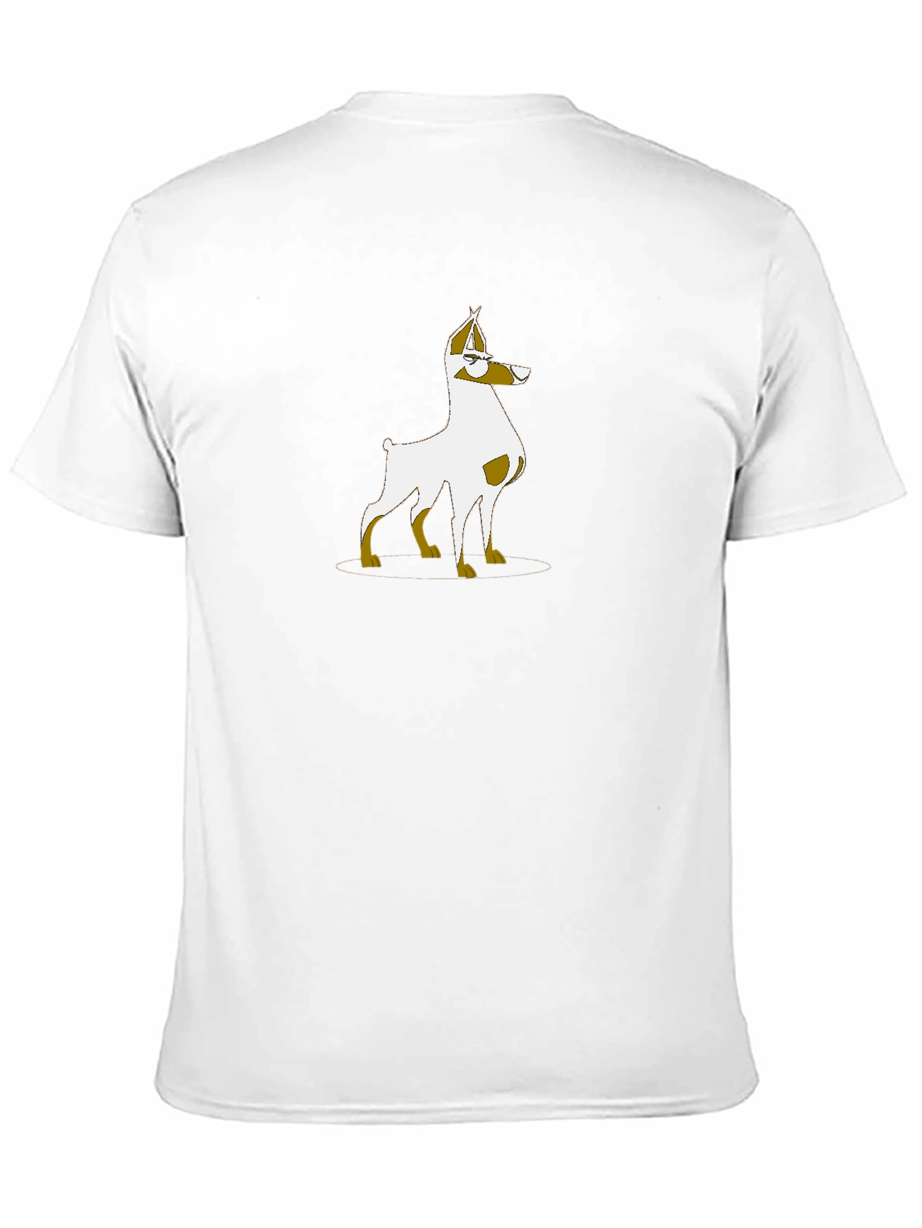 Dog Cartoon Graphic Print T-Shirt