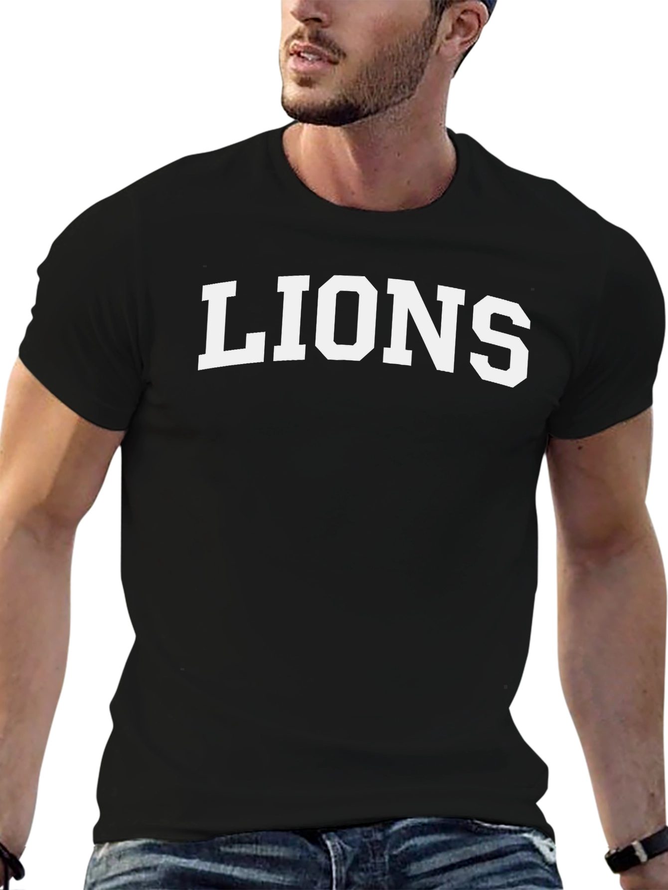 LIONS Graphic Tee - Classic Black T-Shirt