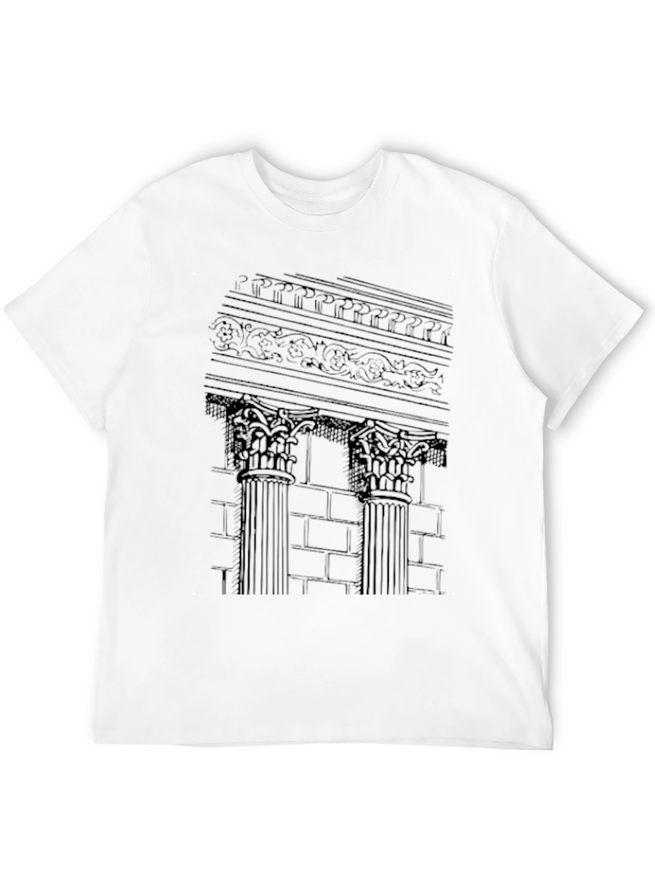 Architectural Columns Graphic Tee - Black