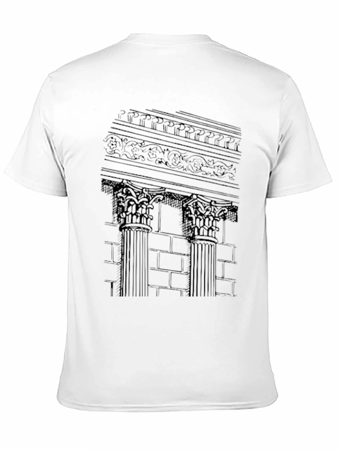 Architectural Columns Graphic Tee - Black