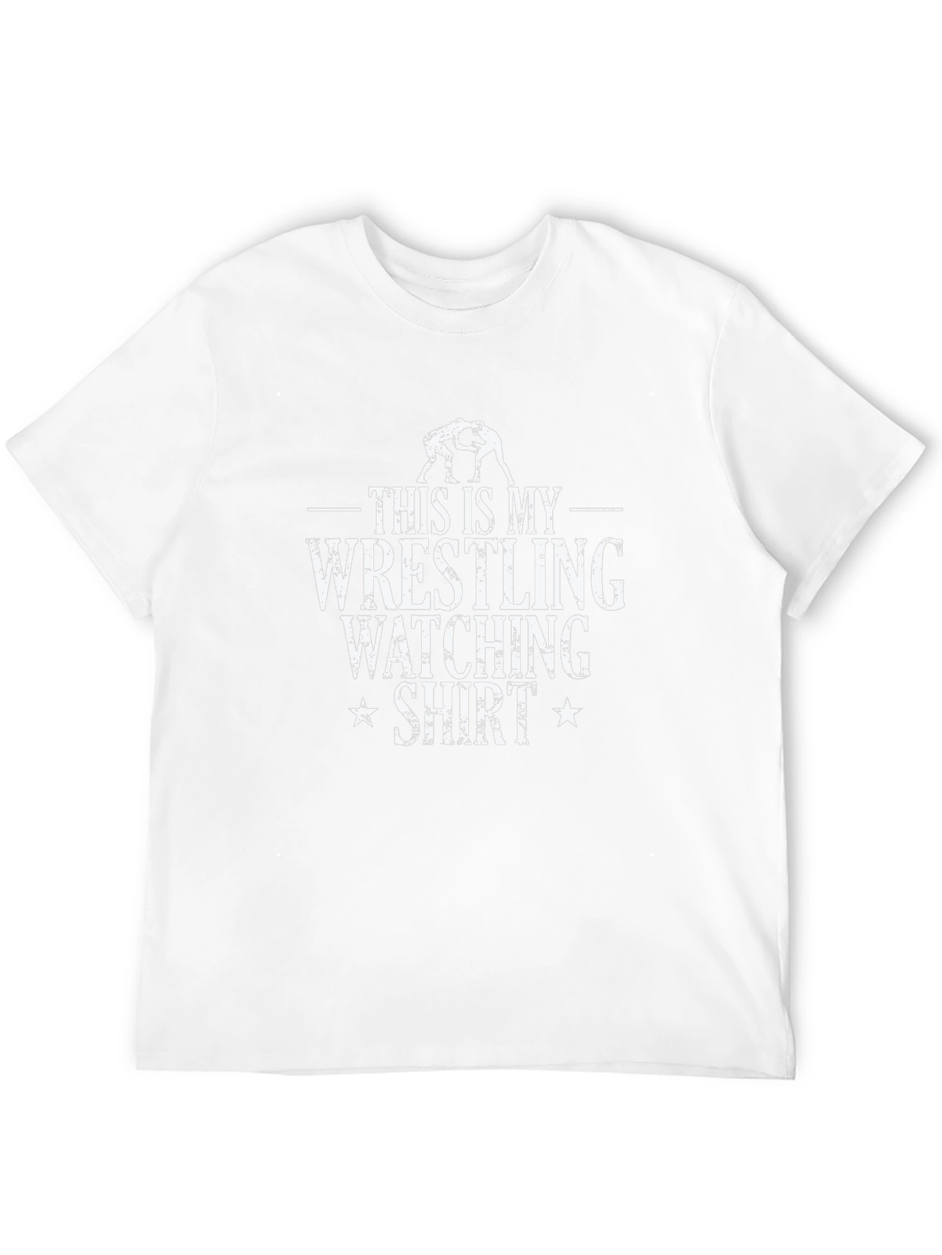 Wrestling Watching Shirt - Black Graphic Tee