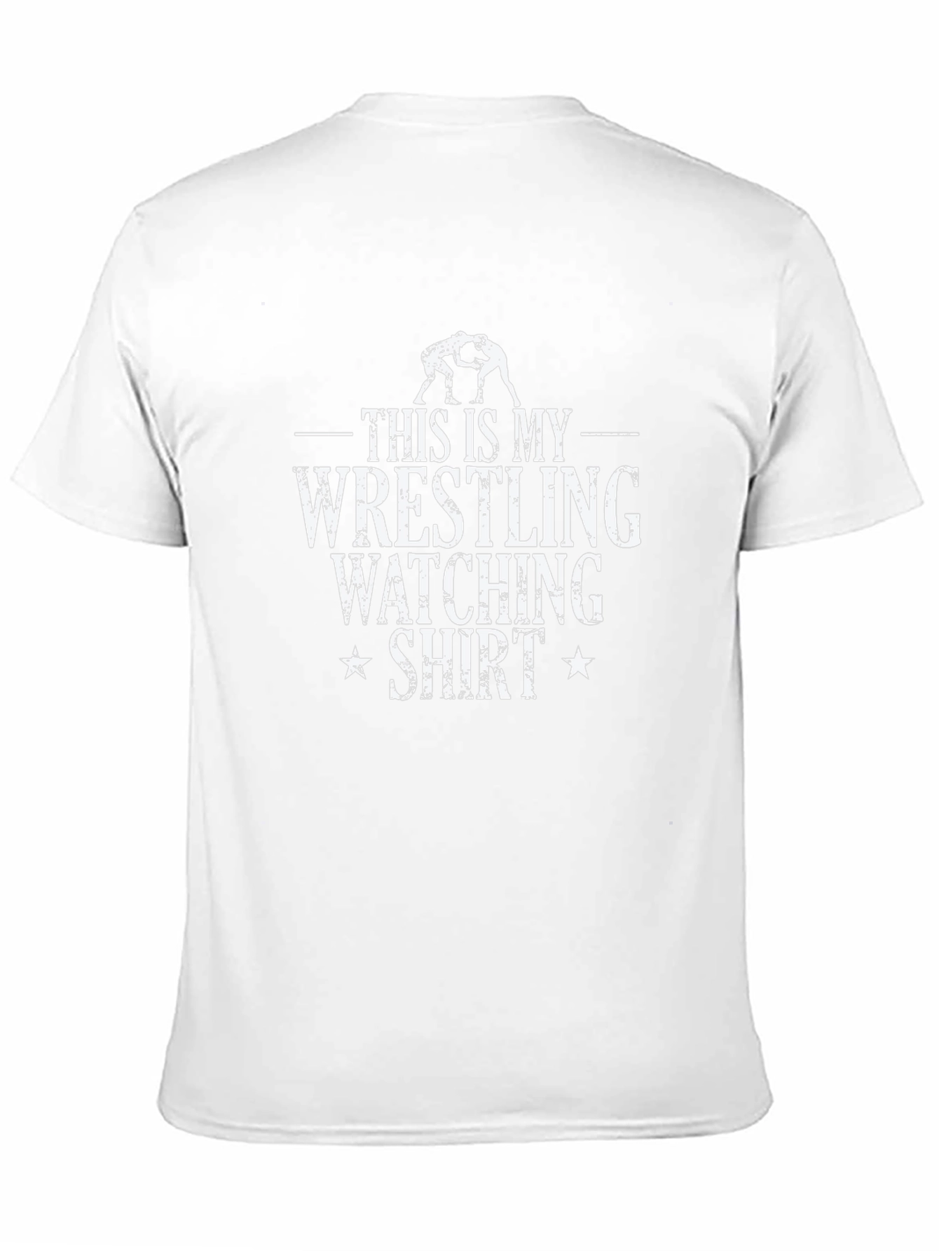 Wrestling Watching Shirt - Black Graphic Tee