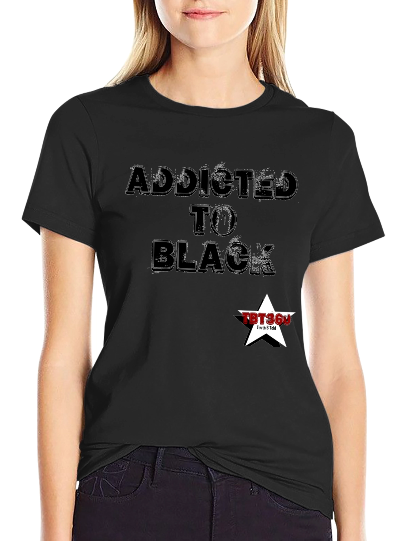 Addicted to Black Graphic T-Shirt - Truth B Told