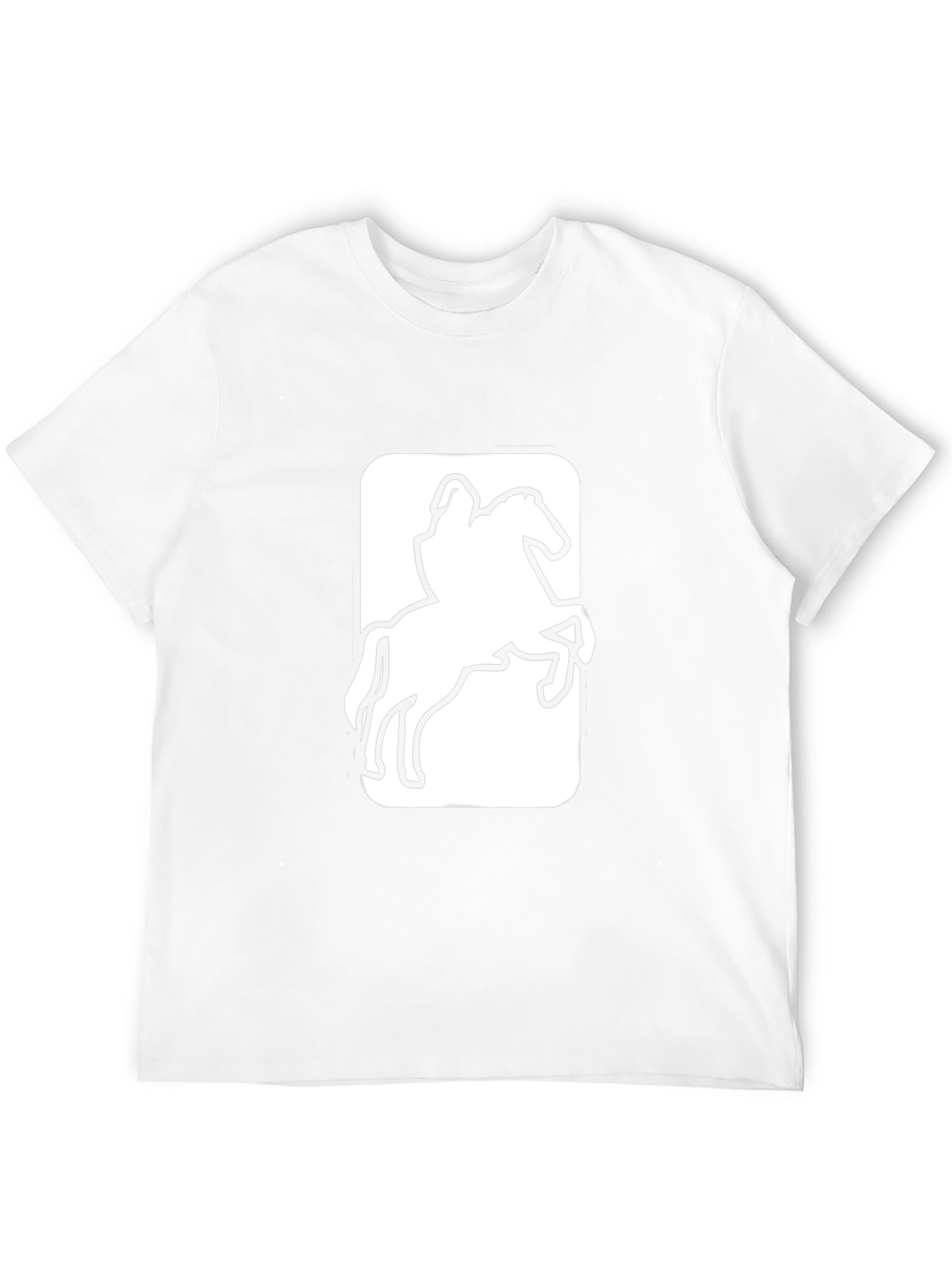 Equestrian Rider Graphic Tee - Black Cotton T-Shirt