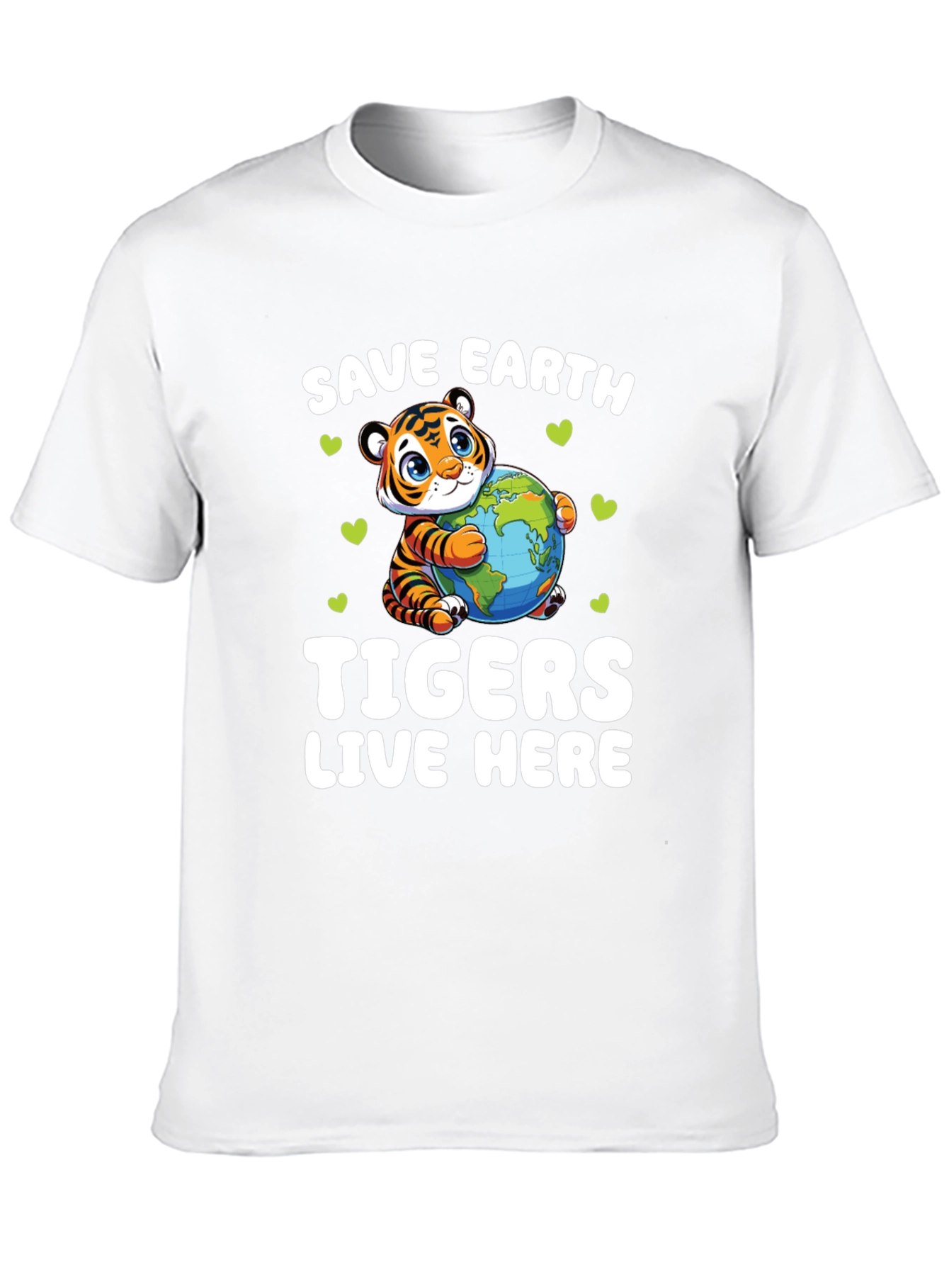 Save Earth Tigers Live Here T-Shirt