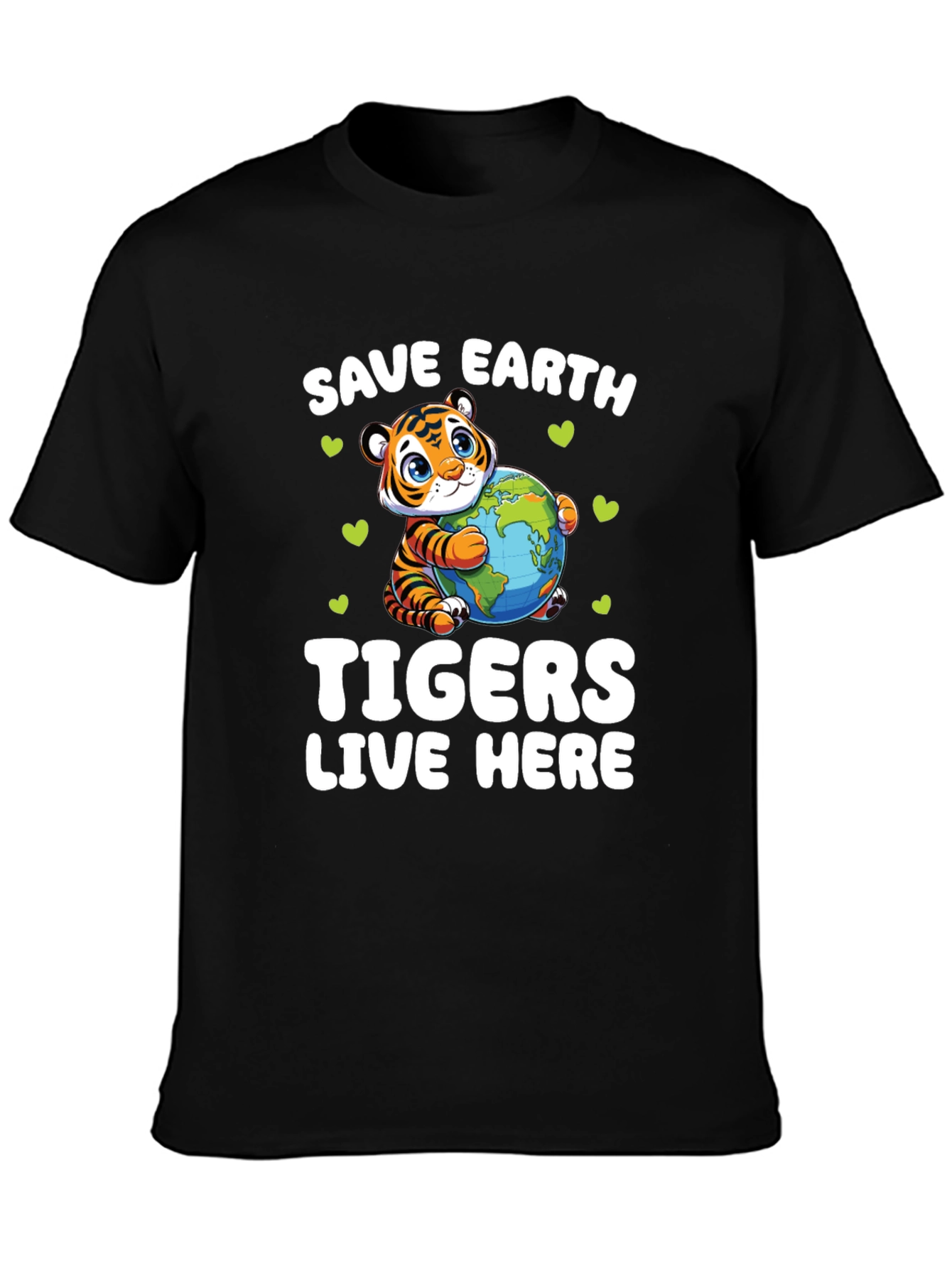 Save Earth Tigers Live Here T-Shirt