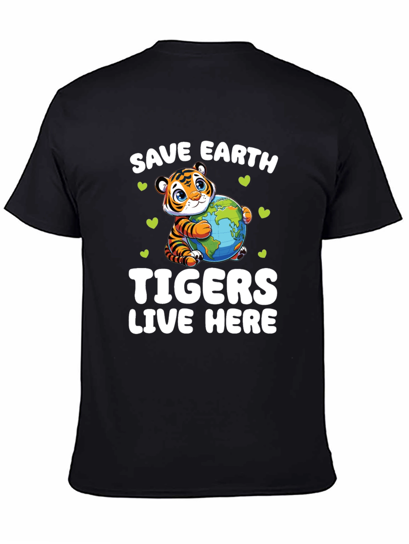 Save Earth Tigers Live Here T-Shirt