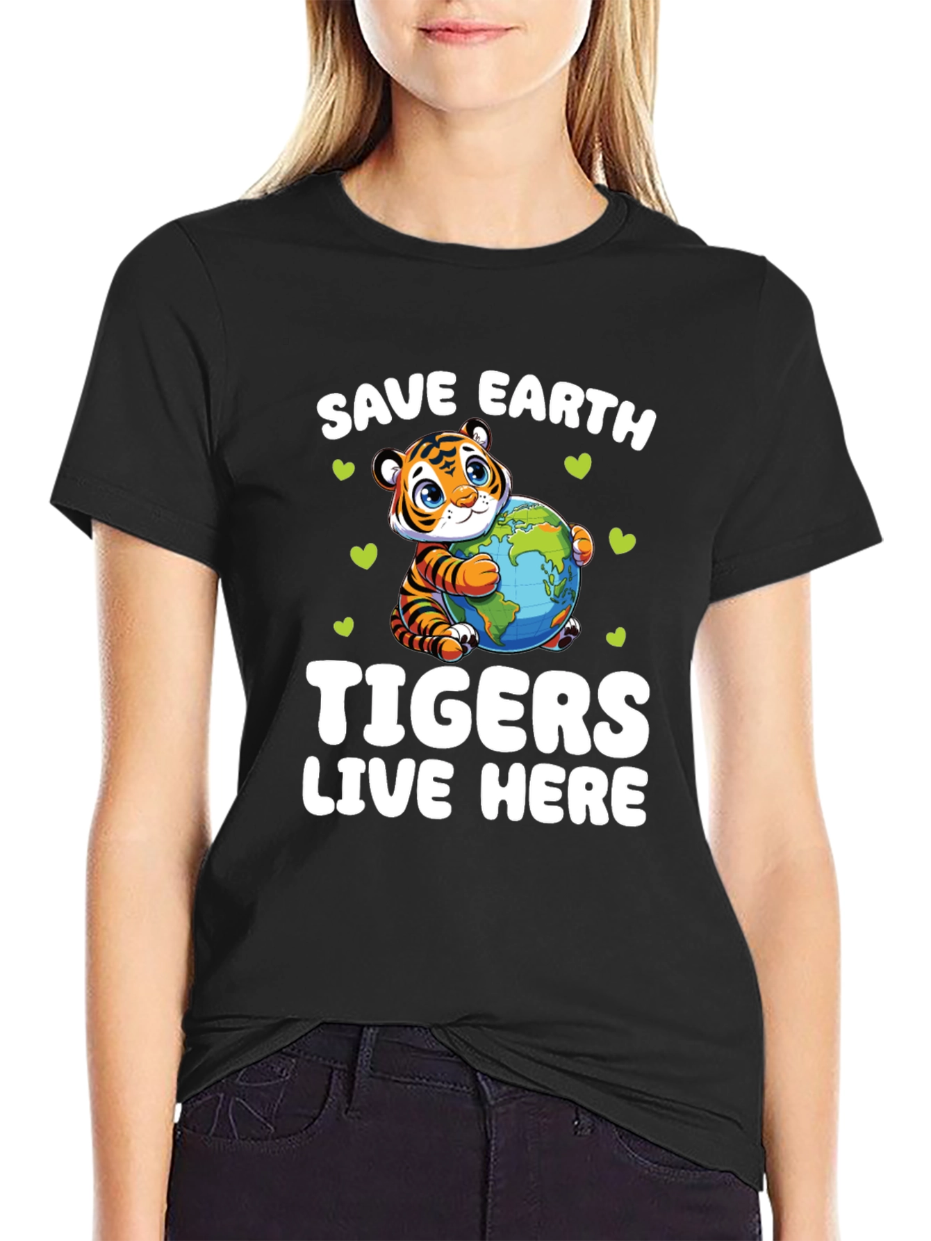 Save Earth Tigers Live Here T-Shirt