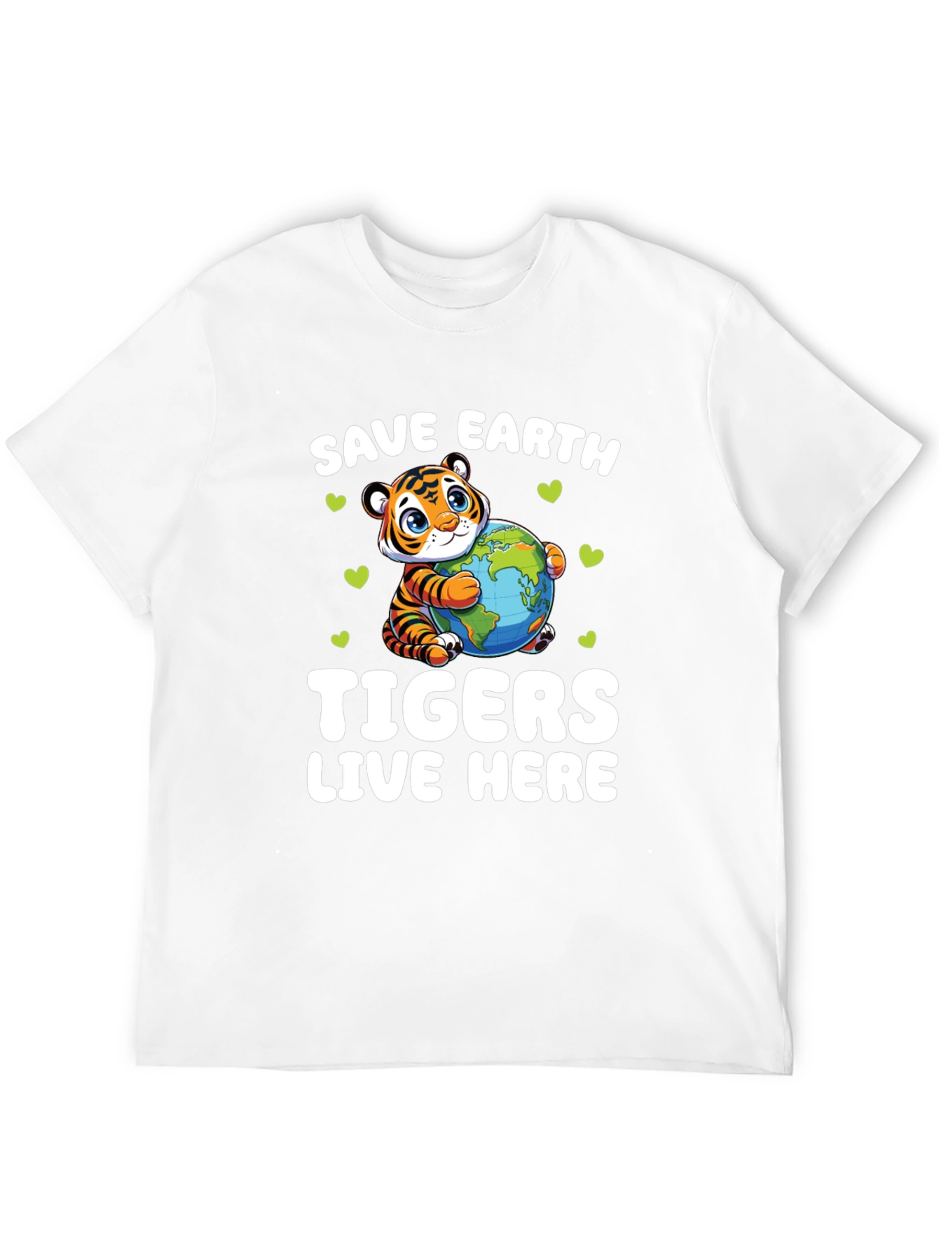 Save Earth Tigers Live Here T-Shirt