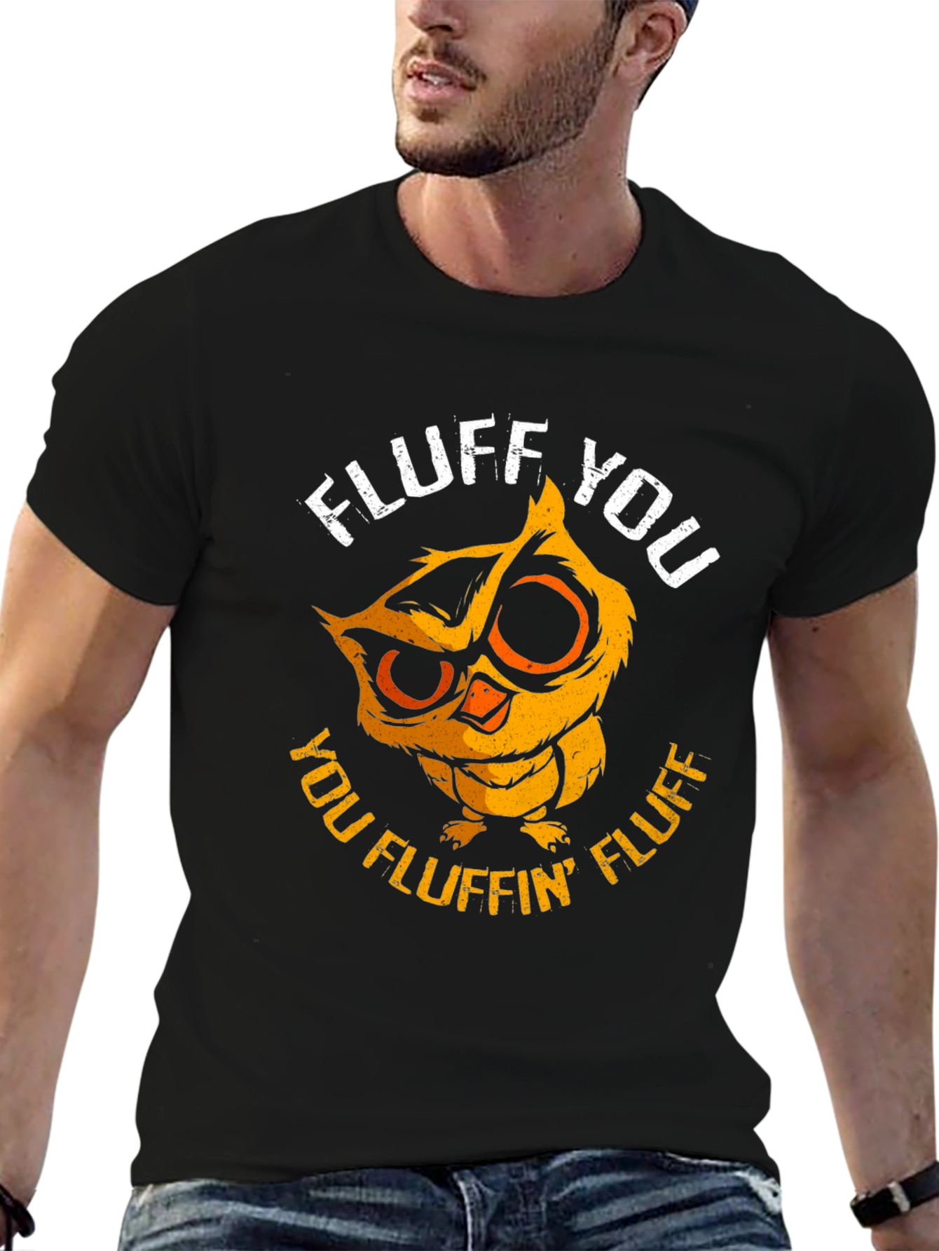 Fluff You Owl Graphic Tee - Funny & Cute!