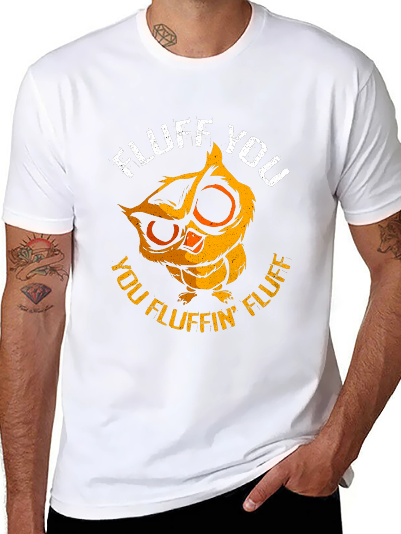 Fluff You Owl Graphic Tee - Funny & Cute!