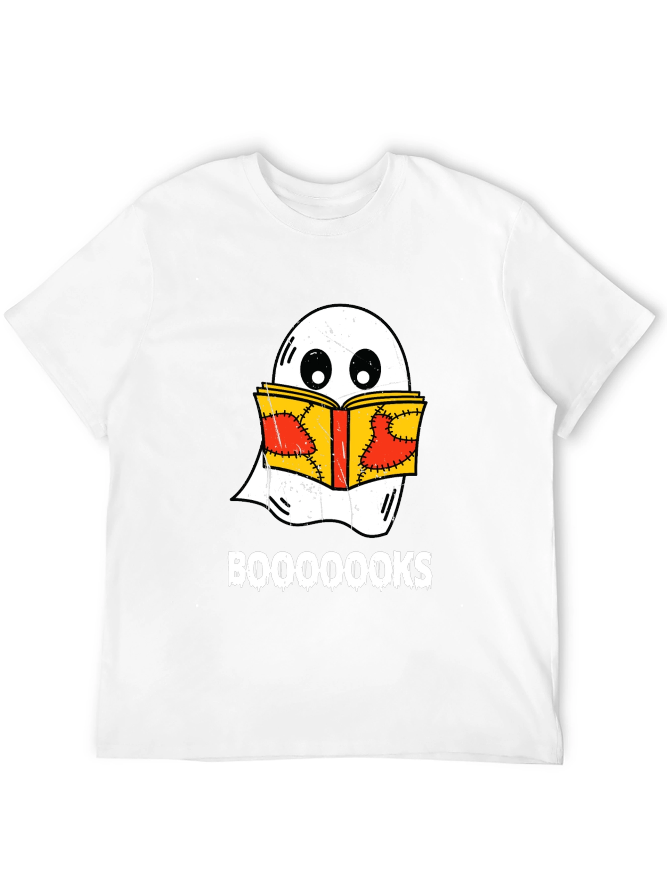 Booooks Ghost Reading T-Shirt - Halloween Apparel