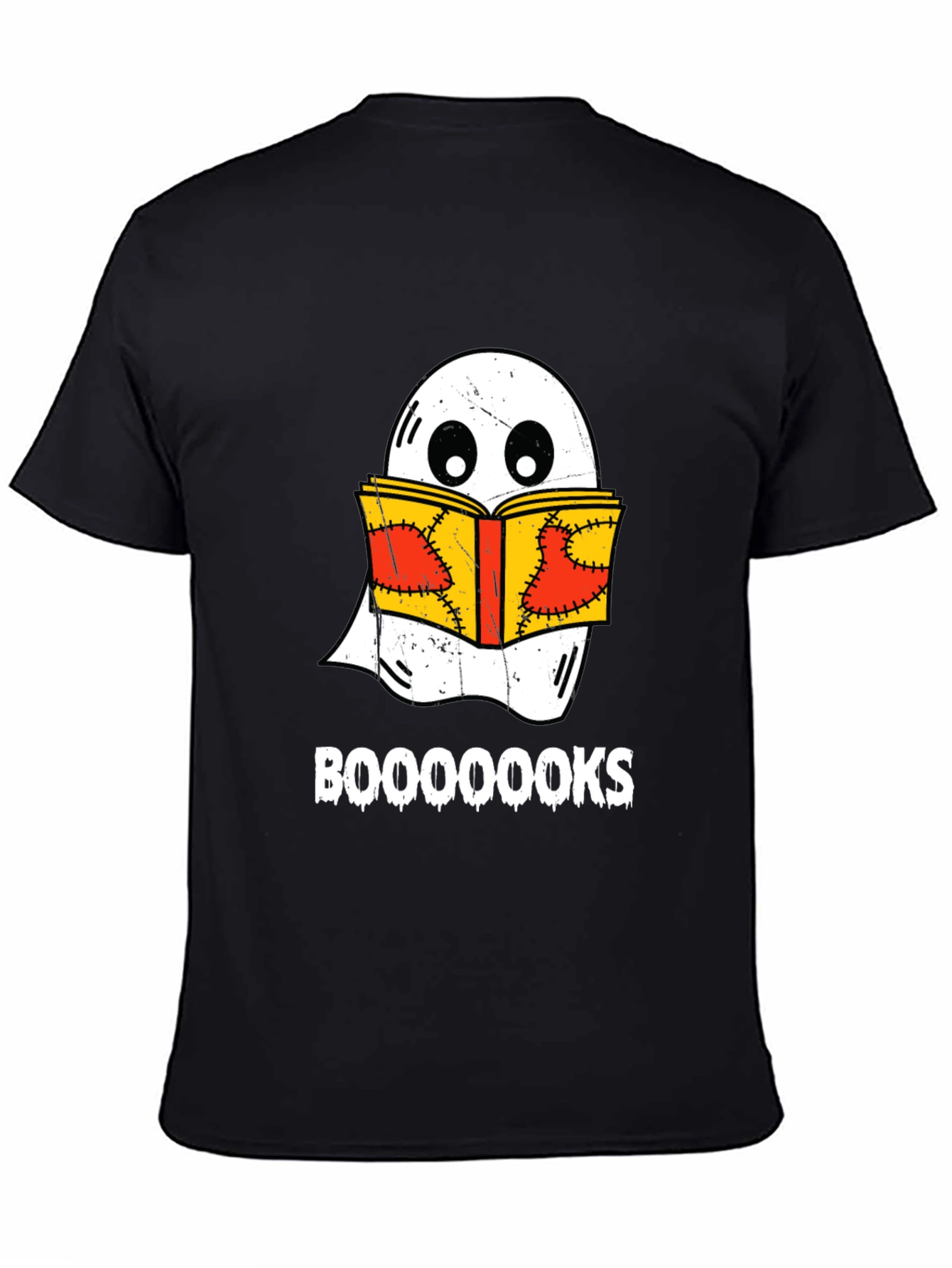 Booooks Ghost Reading T-Shirt - Halloween Apparel