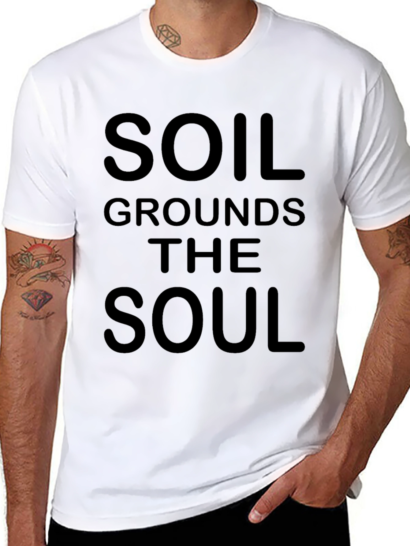 Soil Grounds the Soul Black T-Shirt