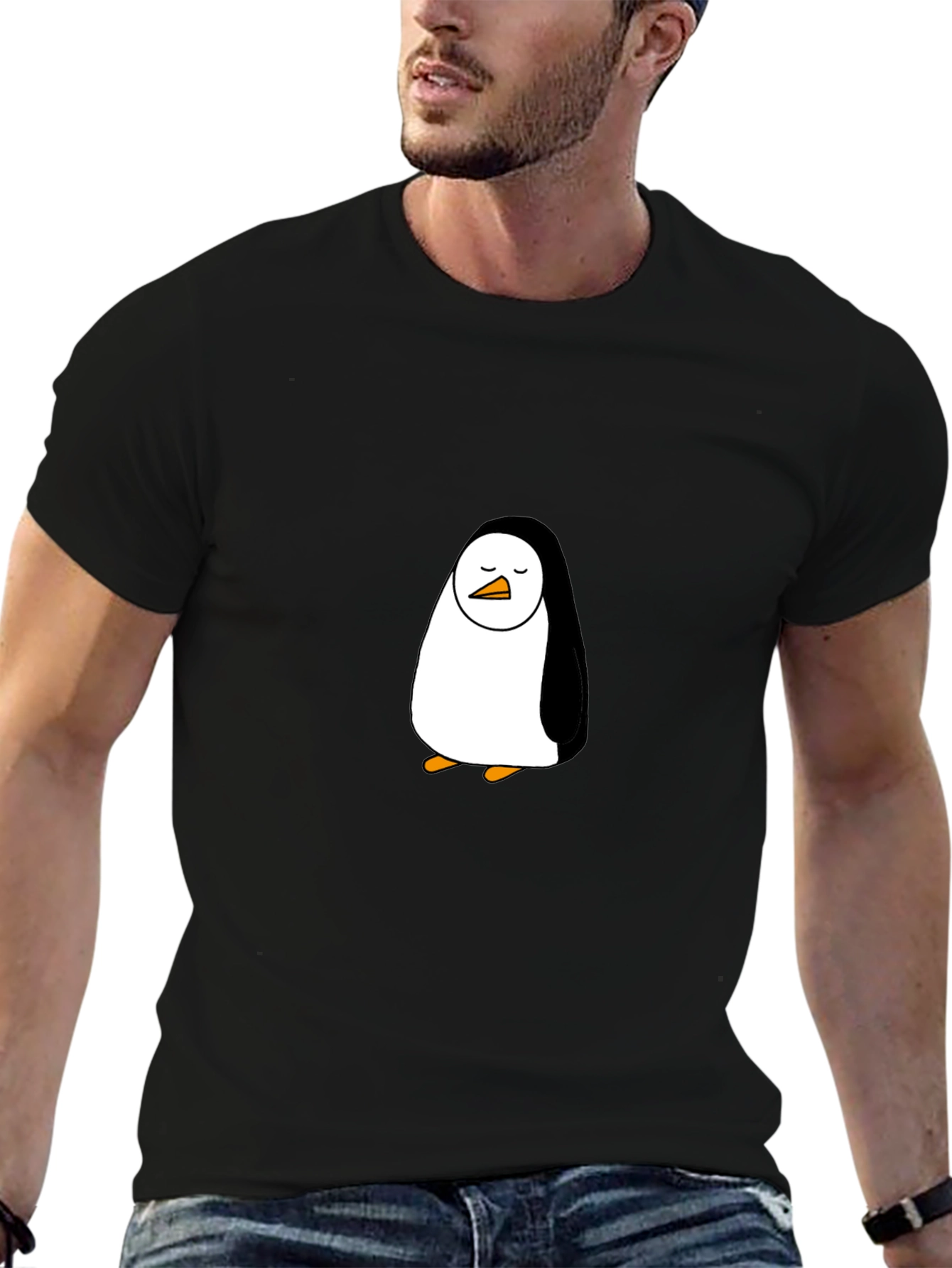 Penguin Graphic Black T-Shirt