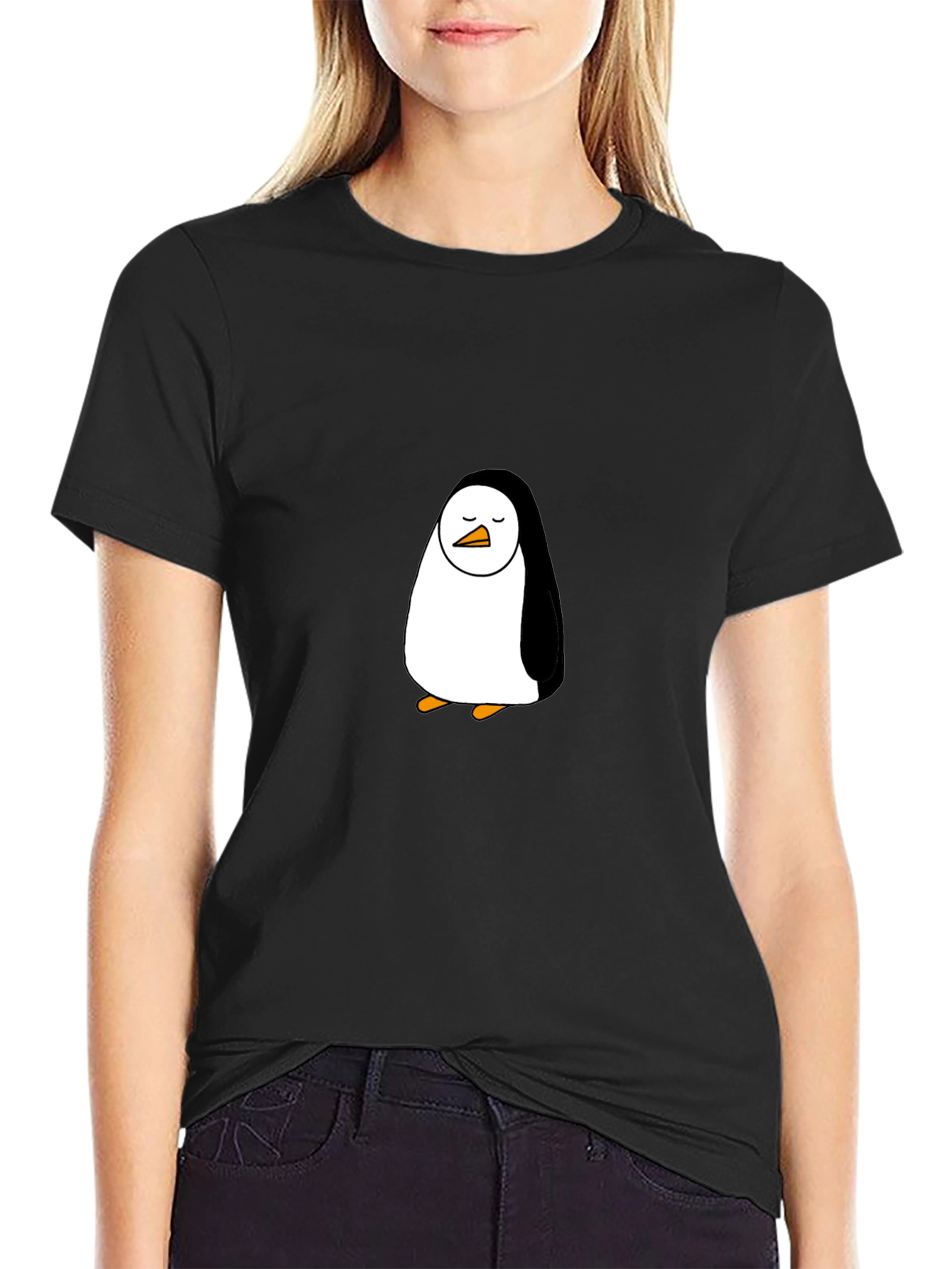 Penguin Graphic Black T-Shirt