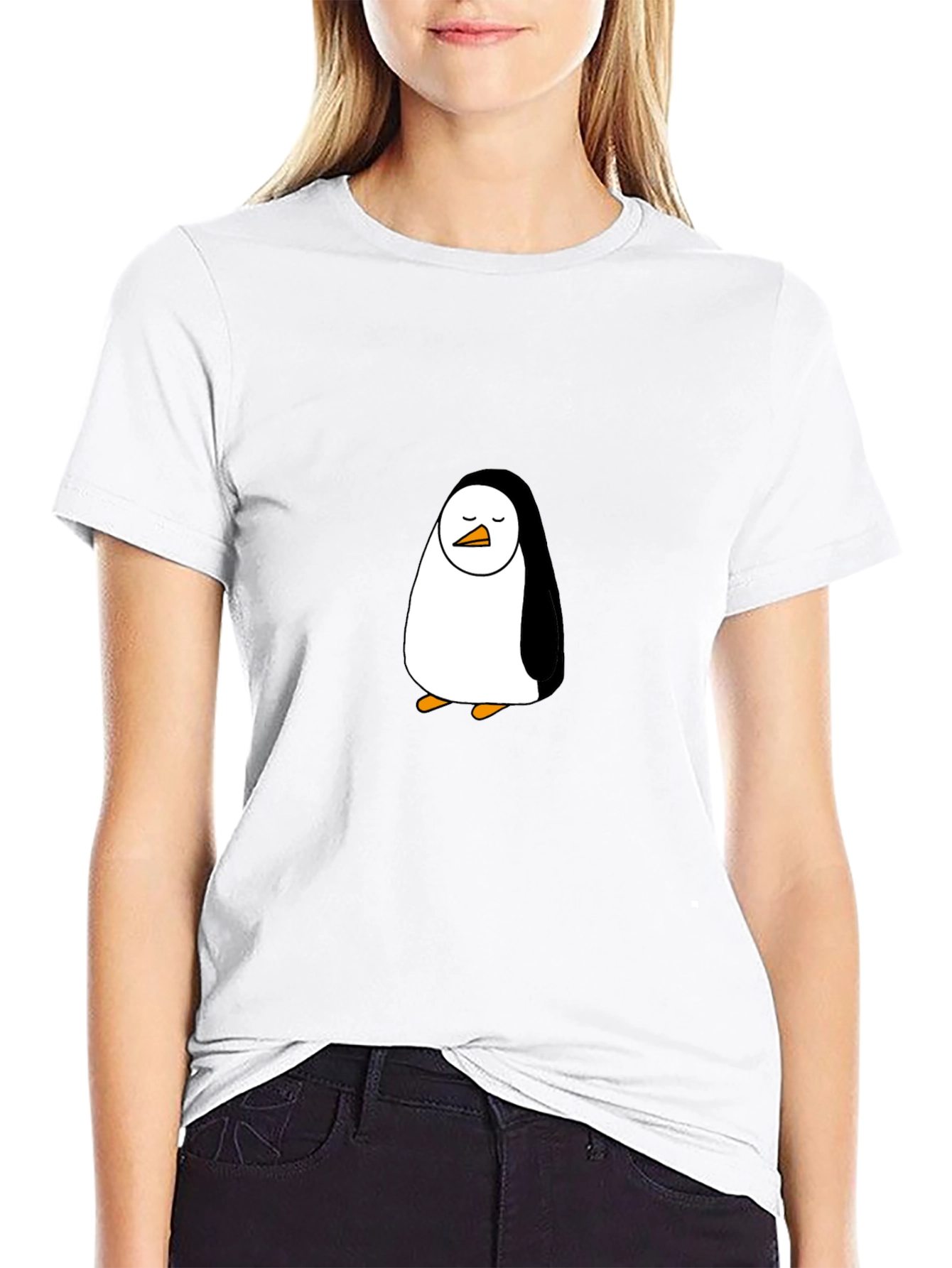 Penguin Graphic Black T-Shirt