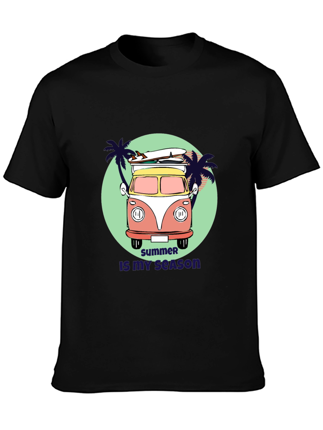 Summer Season Surf Van Graphic Tee