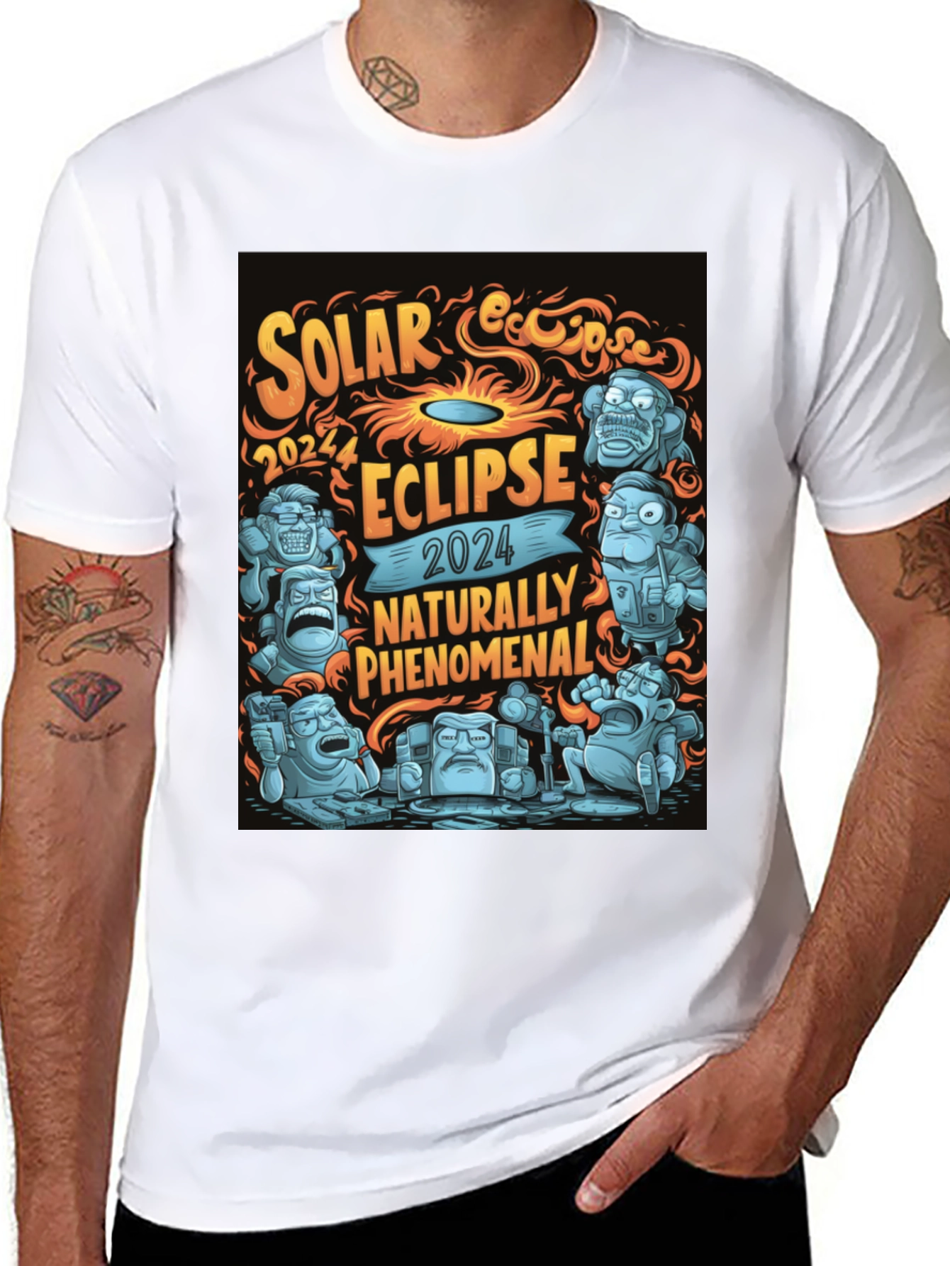 Solar Eclipse 2024 Naturally Phenomenal Graphic T-Shirt