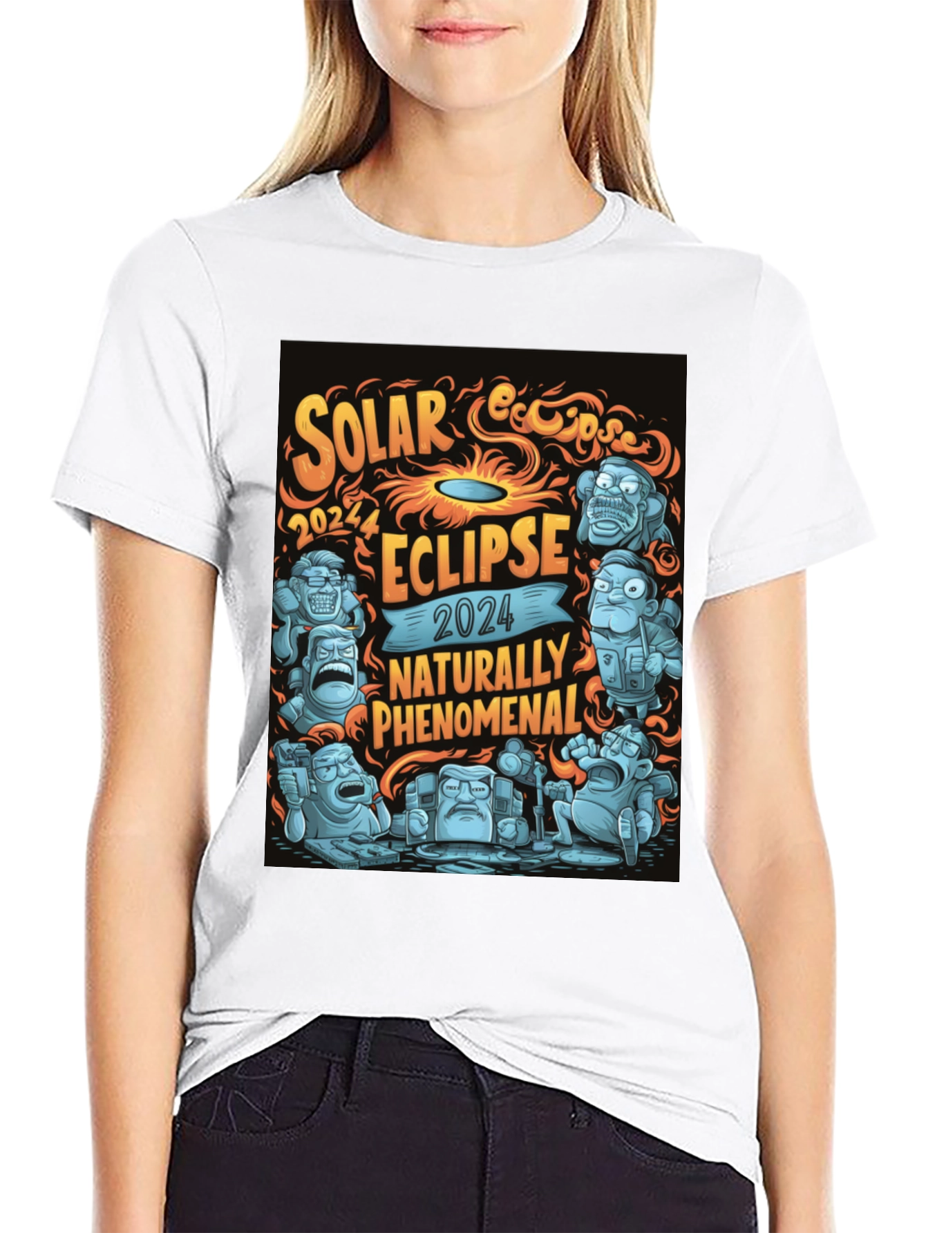 Solar Eclipse 2024 Naturally Phenomenal Graphic T-Shirt
