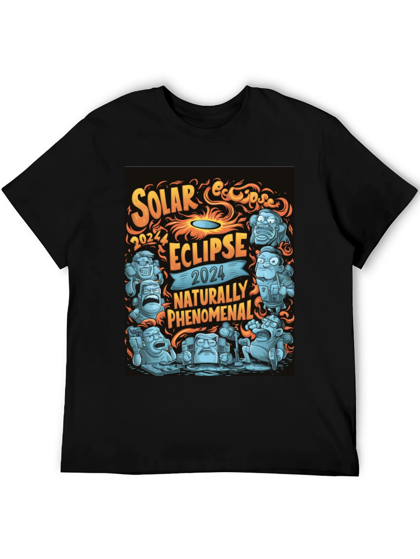 Solar Eclipse 2024 Naturally Phenomenal Graphic T-Shirt