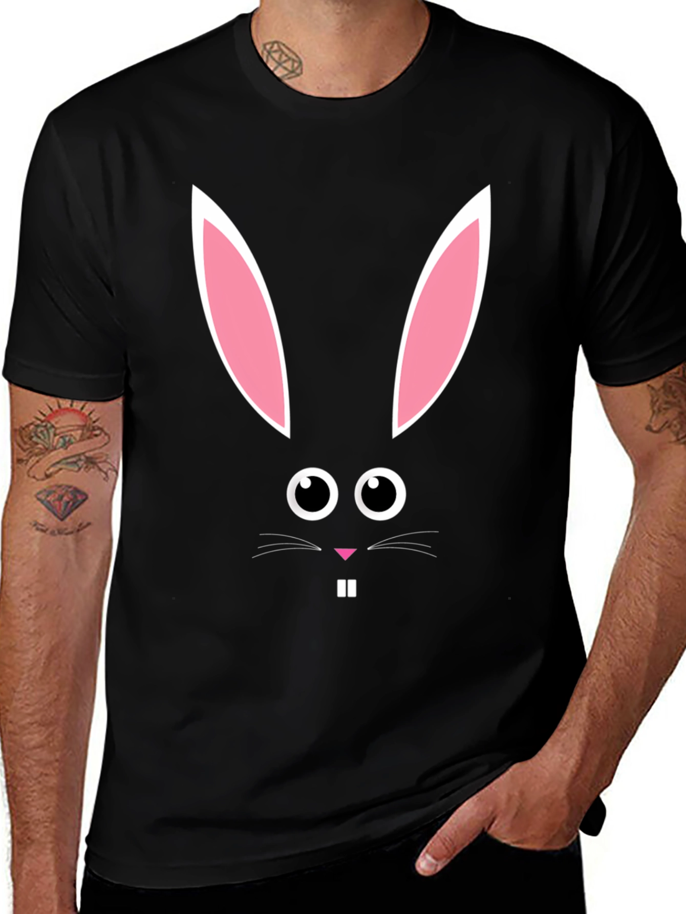 Easter Bunny Face T-Shirt - Funny Holiday Tee