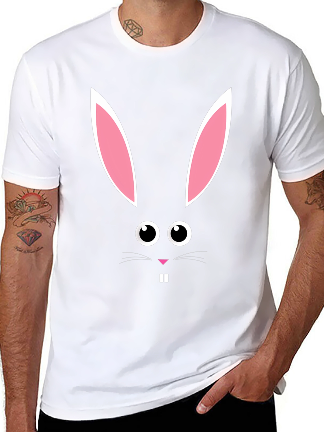 Easter Bunny Face T-Shirt - Funny Holiday Tee