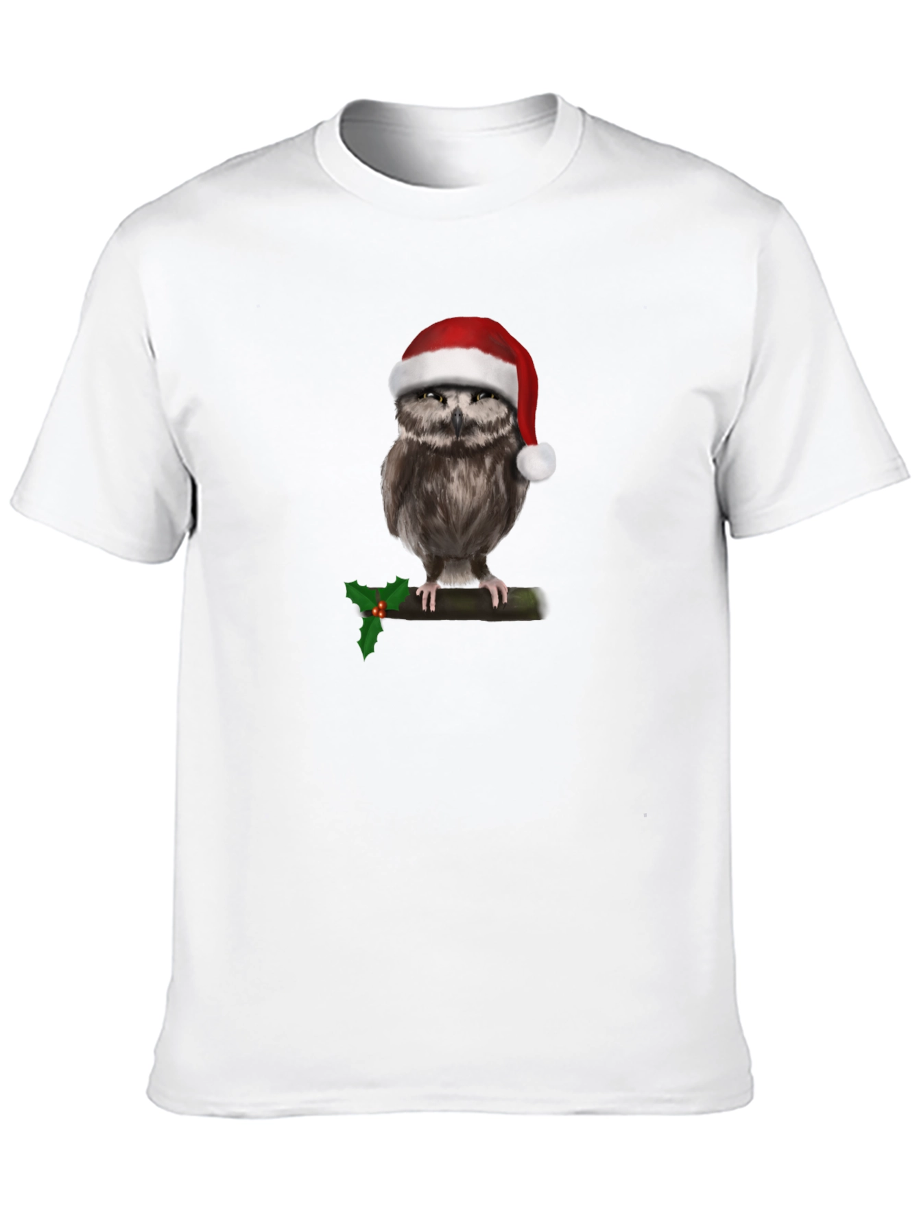 Festive Owl Christmas T-Shirt