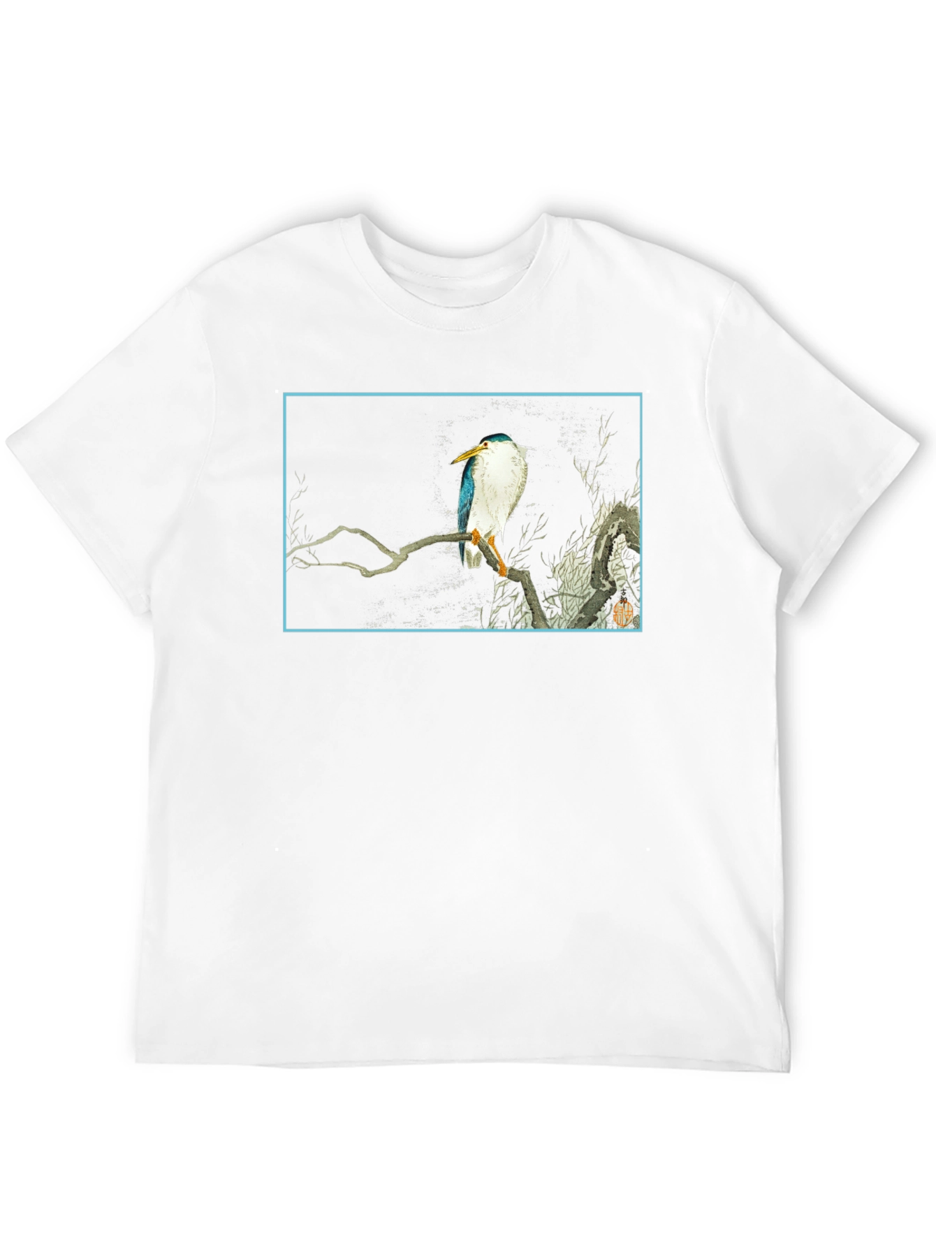 Bird Art Graphic T-Shirt - Black