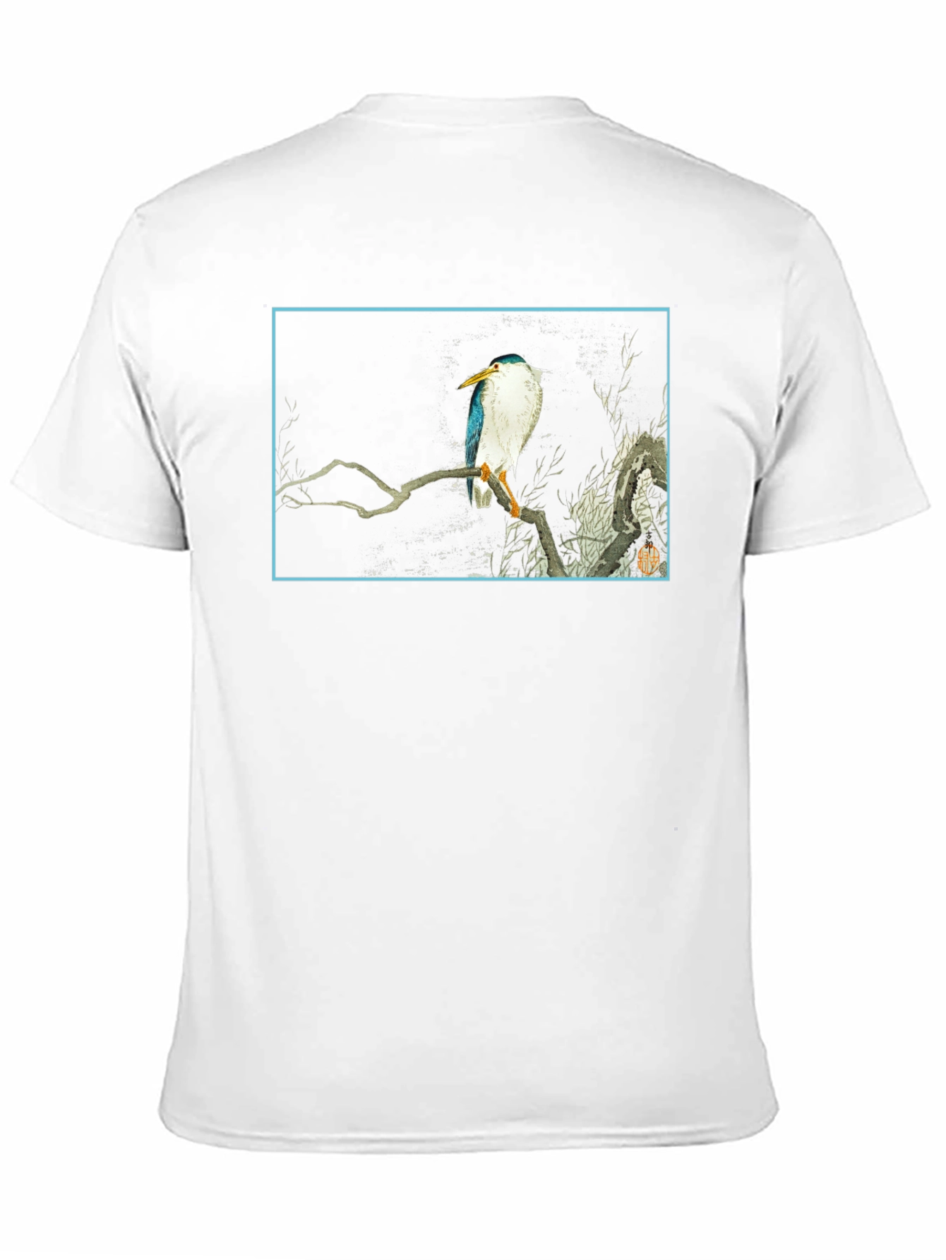 Bird Art Graphic T-Shirt - Black