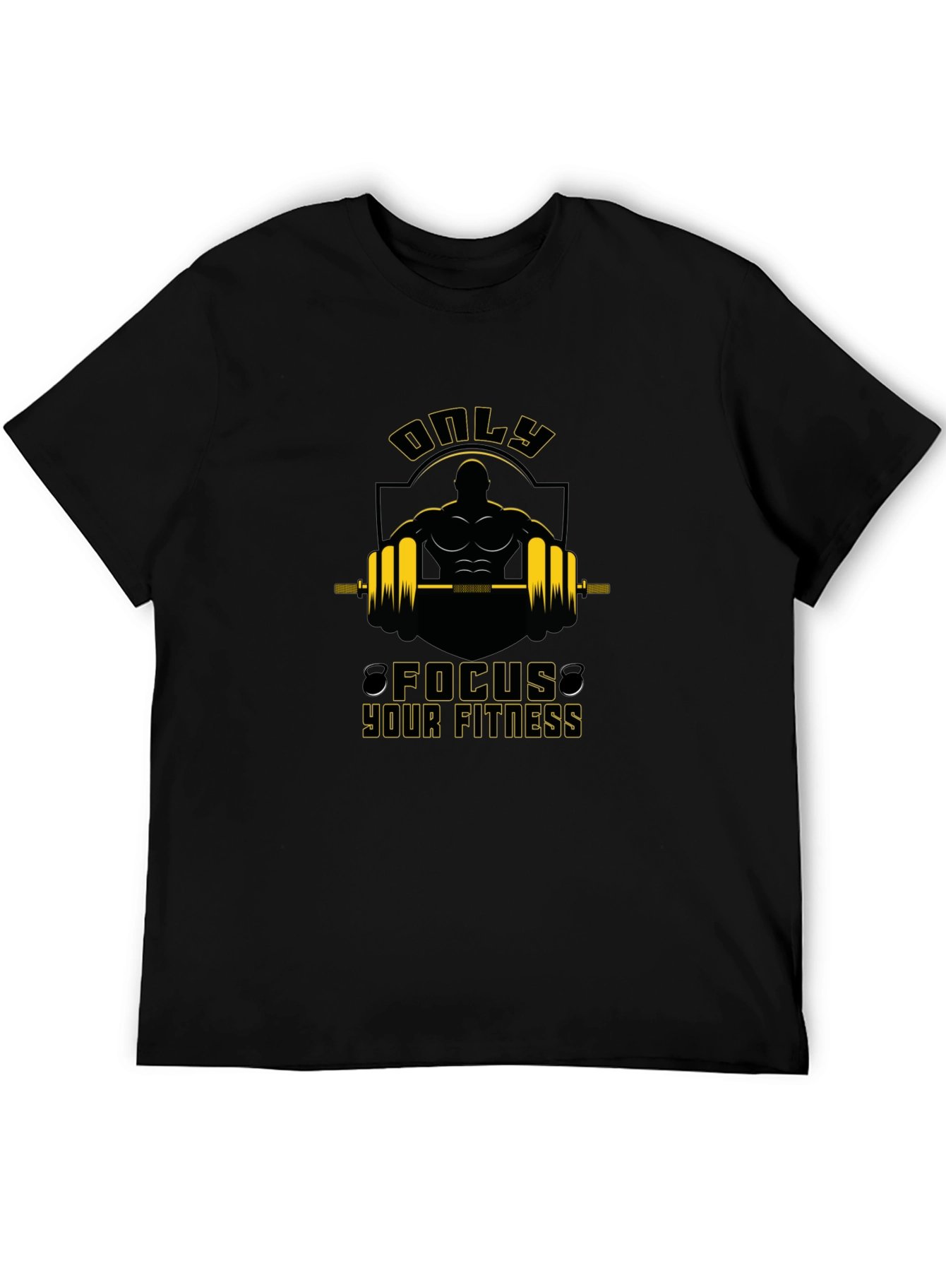 Focus Your Fitness Graphic T-Shirt - Black