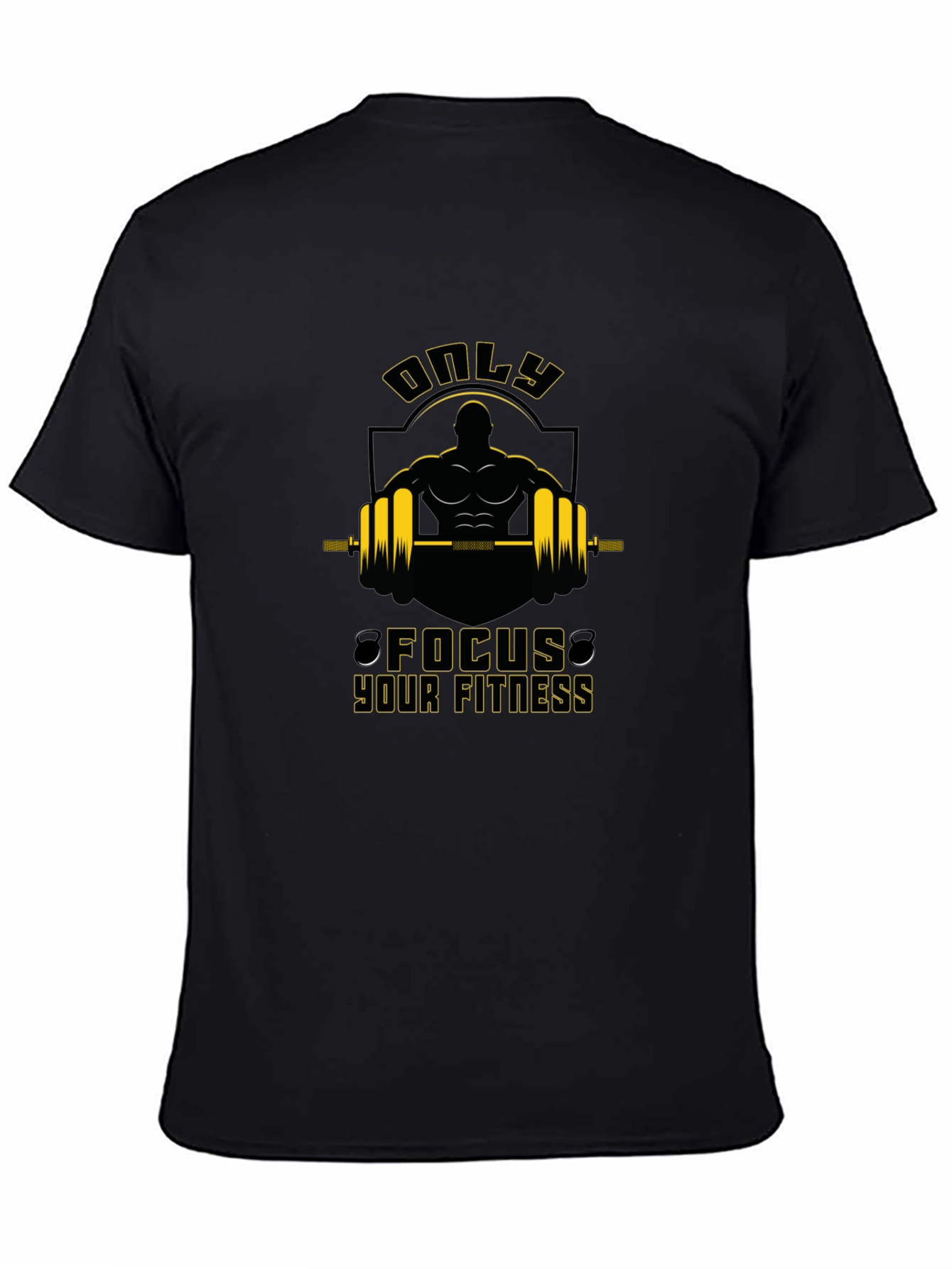 Focus Your Fitness Graphic T-Shirt - Black
