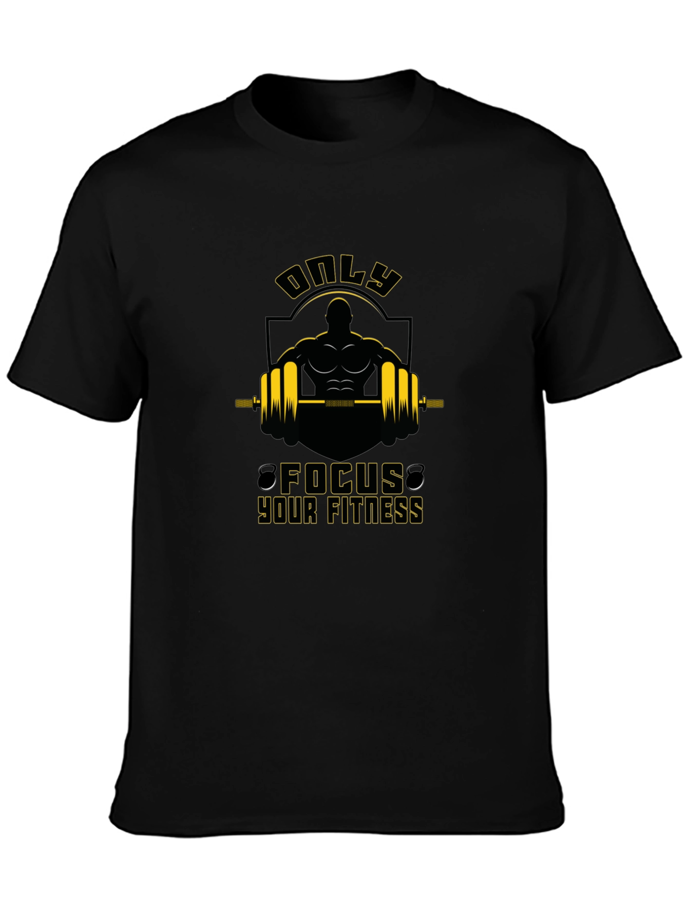Focus Your Fitness Graphic T-Shirt - Black