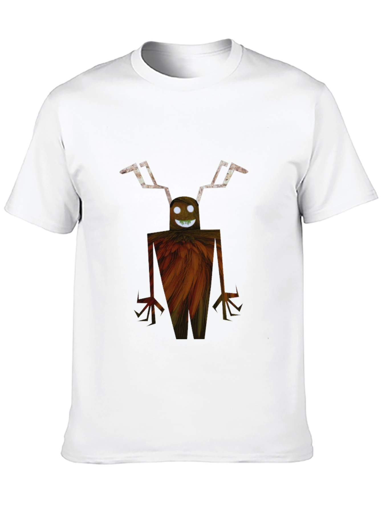 Unique Graphic Tee - Monster Design Black T-Shirt