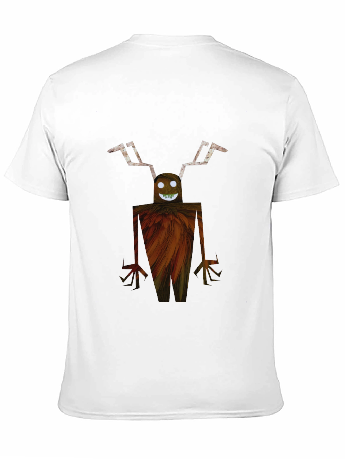 Unique Graphic Tee - Monster Design Black T-Shirt